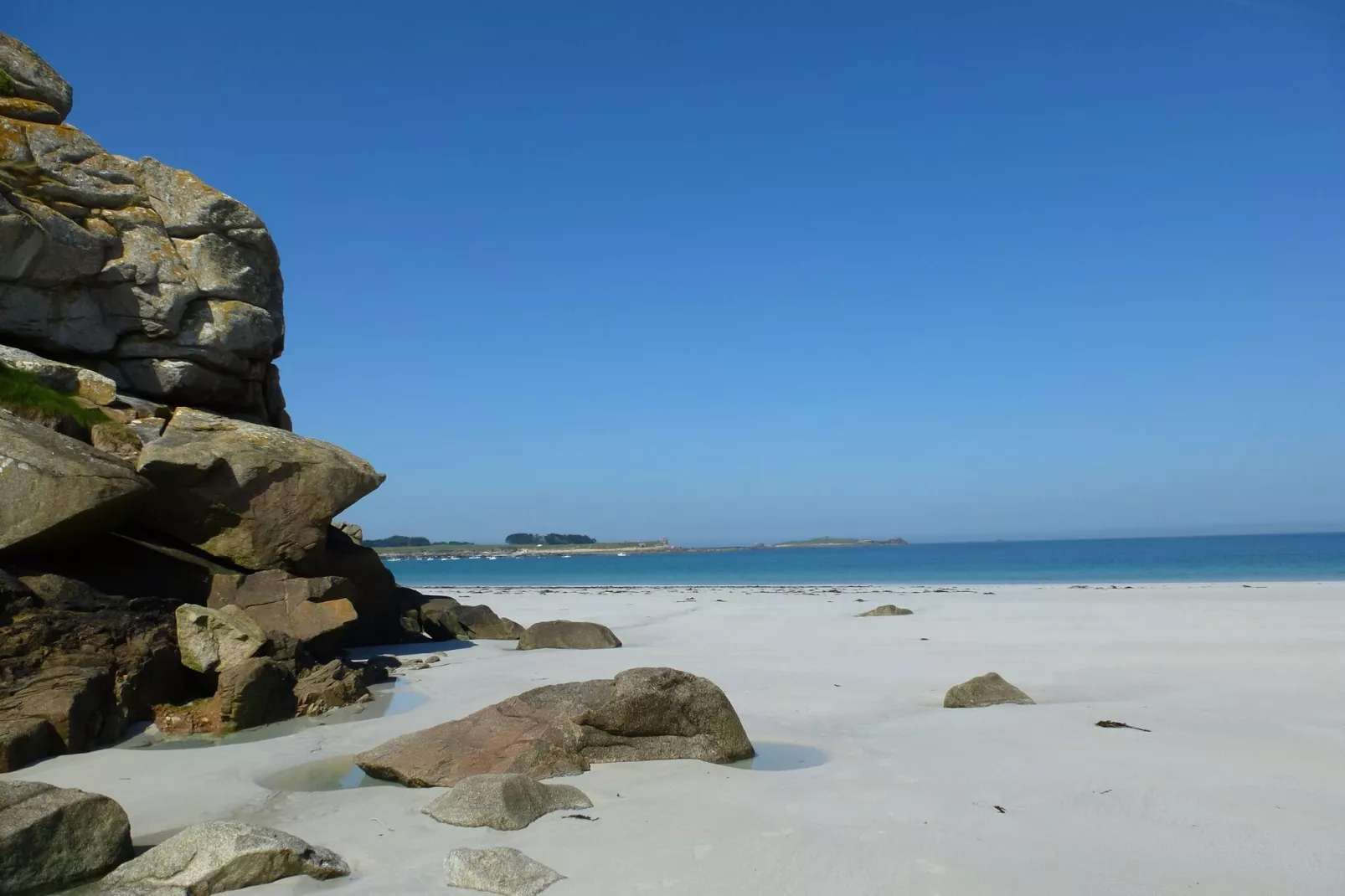 50m vom Sandstrand Ferienhaus Ploudalmézeau-Gebieden zomer 1km