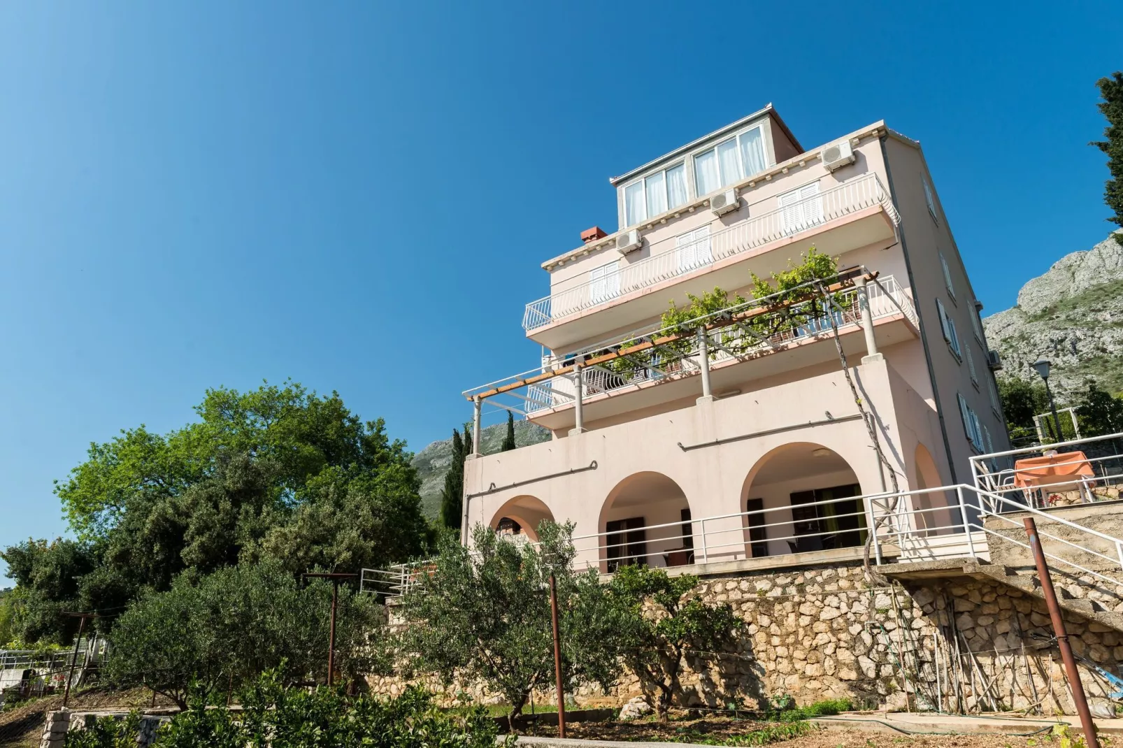 Villa Barbara - Comfort Studio with Terrace and Sea View (br. 1)-Buitenlucht