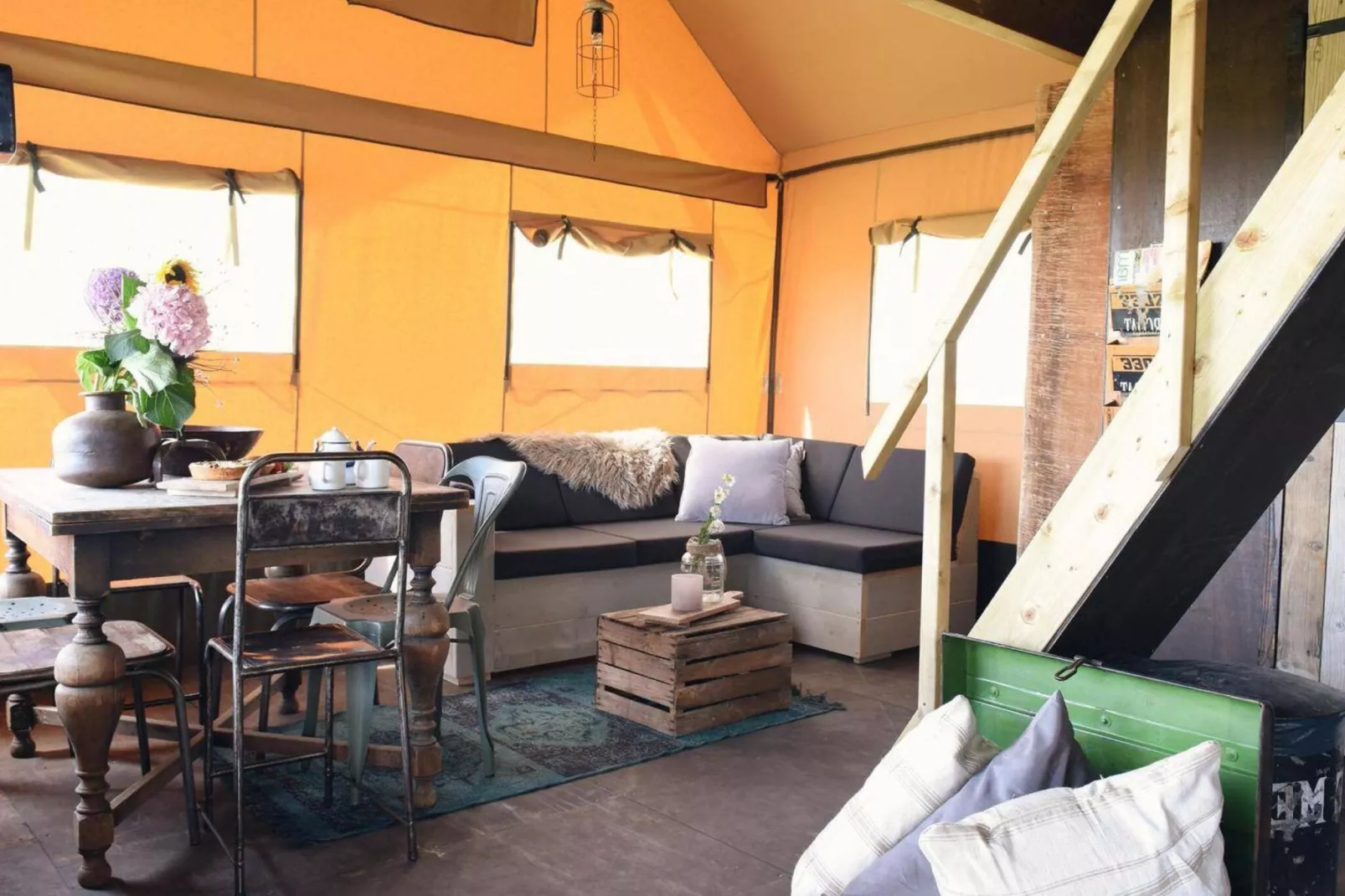 Beach Lodge Groot - Duynpark-Woonkamer