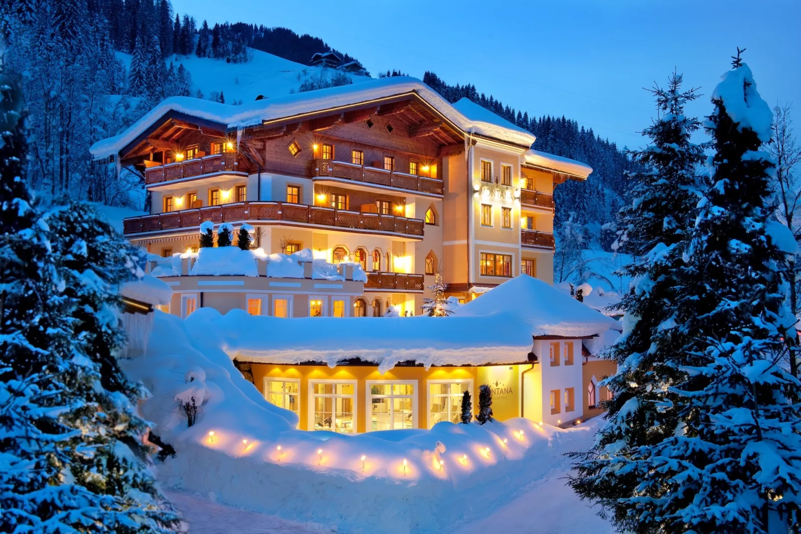 Appartement im Wellness-Aparthotel-Kleinarl-Exterieur winter
