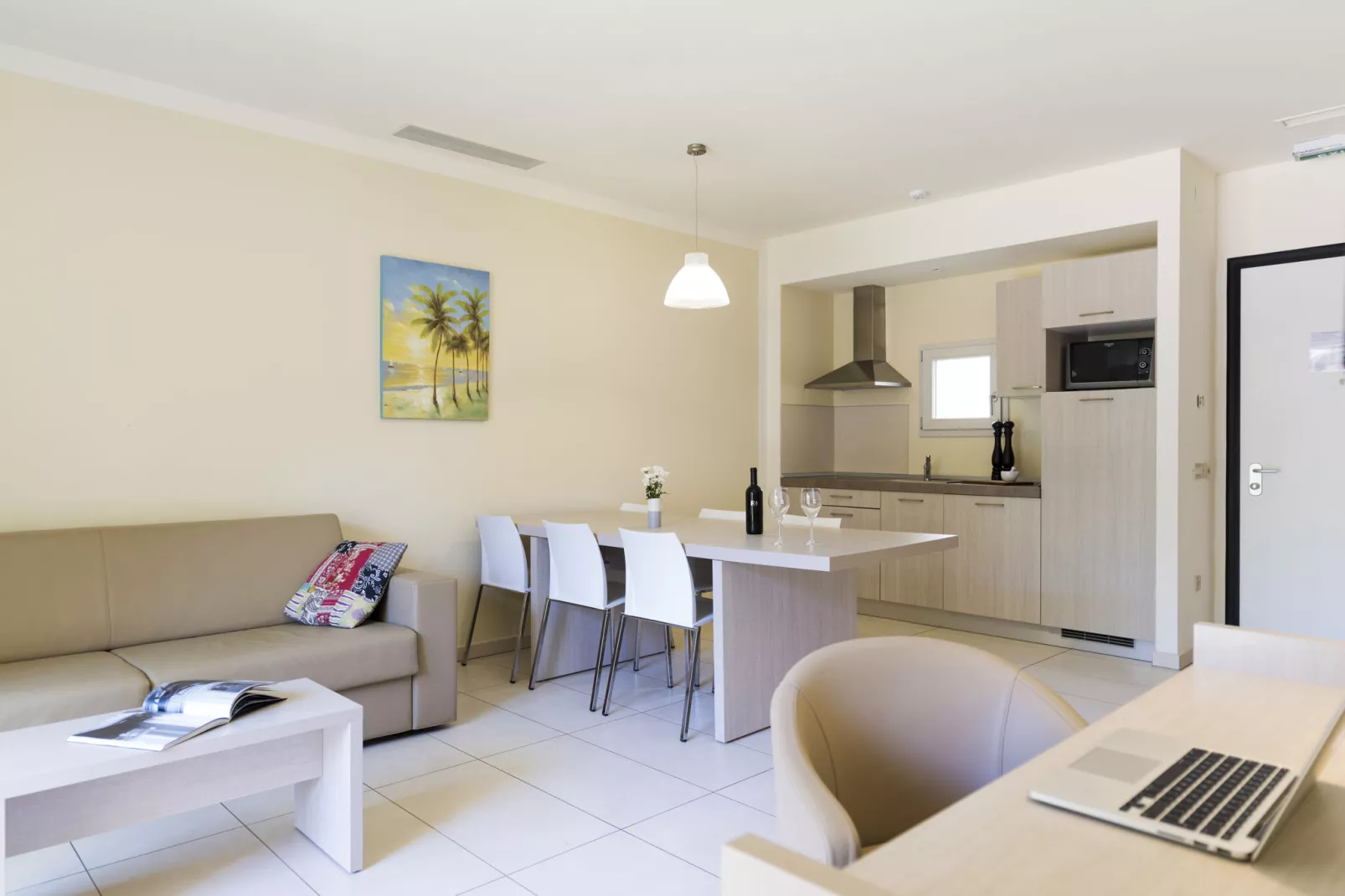 Residence Premium Crvena Luka Biograd Superior 2-bedroom-Apartment Park View 104-110 qm-Woonkamer