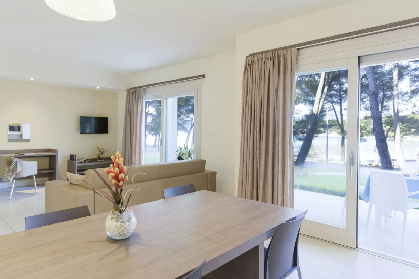 Residence Premium Crvena Luka Biograd Family Apartment Sea Side 88 qm-Woonkamer