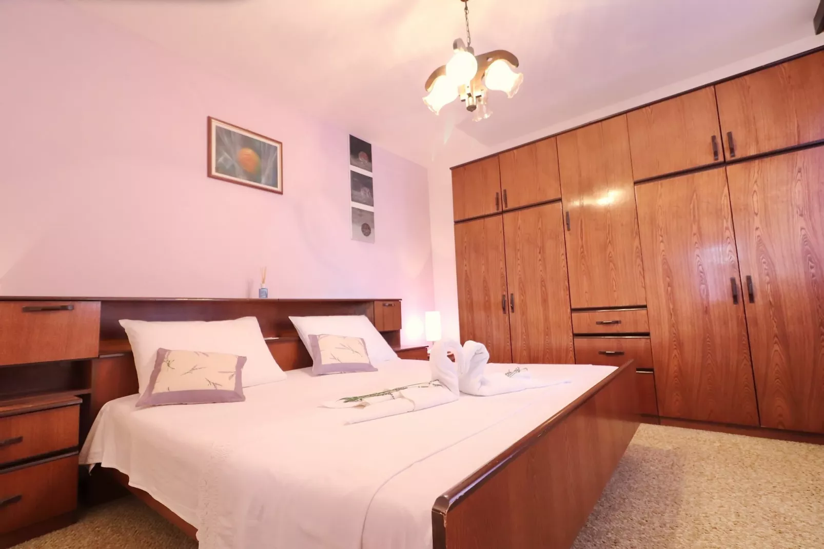 Apartments Villa Marijana - Standard One Bedroom Apartment with Terrace and Garden View (Marijana 4)-Slaapkamer