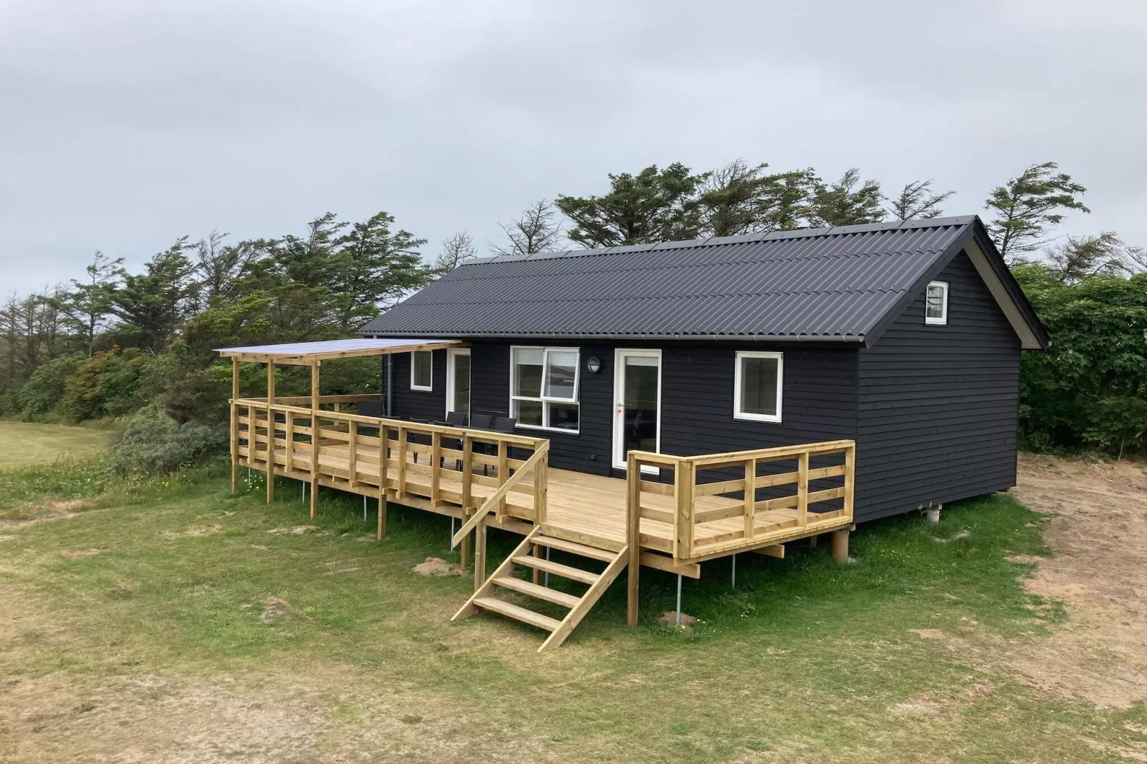 Mooie hut in campingresort-Buitenlucht