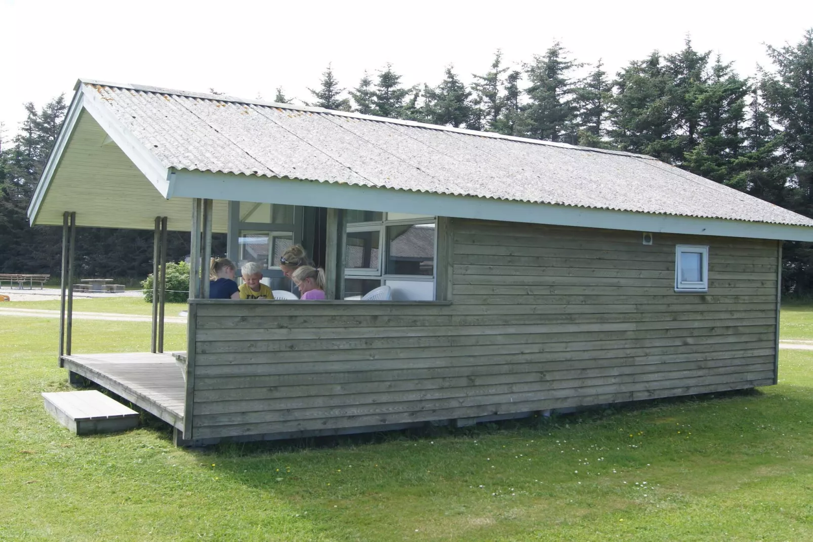 Geweldige hut in campingresort-Buitenlucht