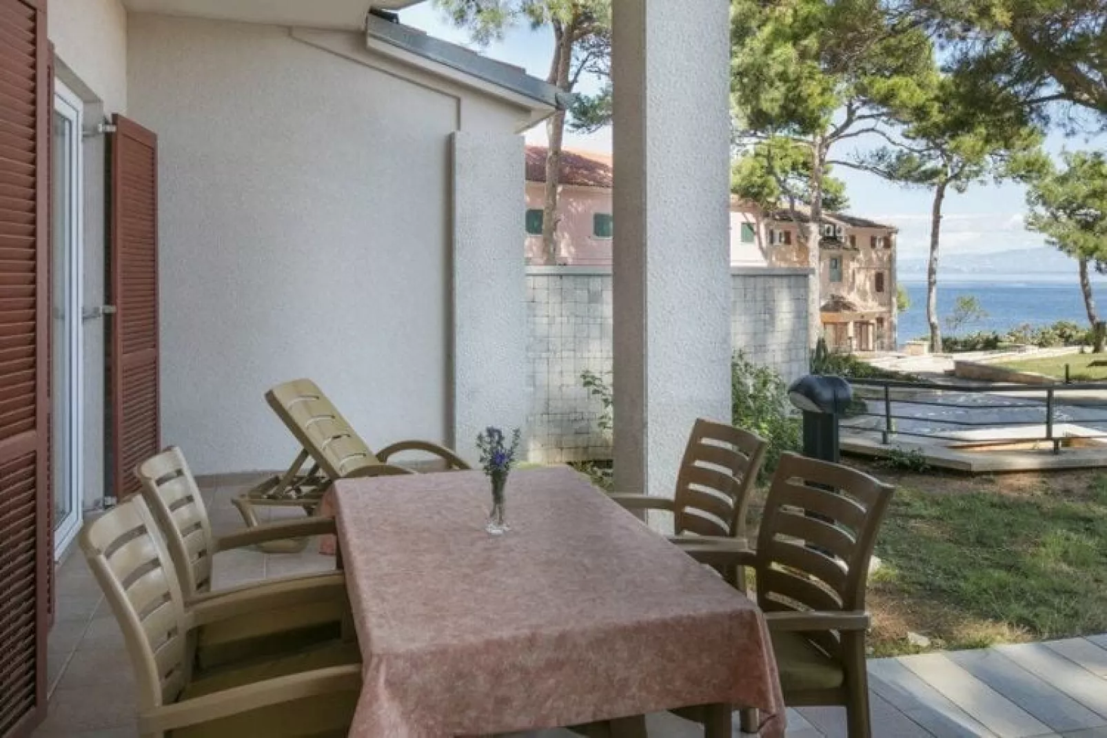 Apartments Punta, Veli Losinj-A2 (2+2), ca. 45 qm, für 4 Pers.-Terrasbalkon