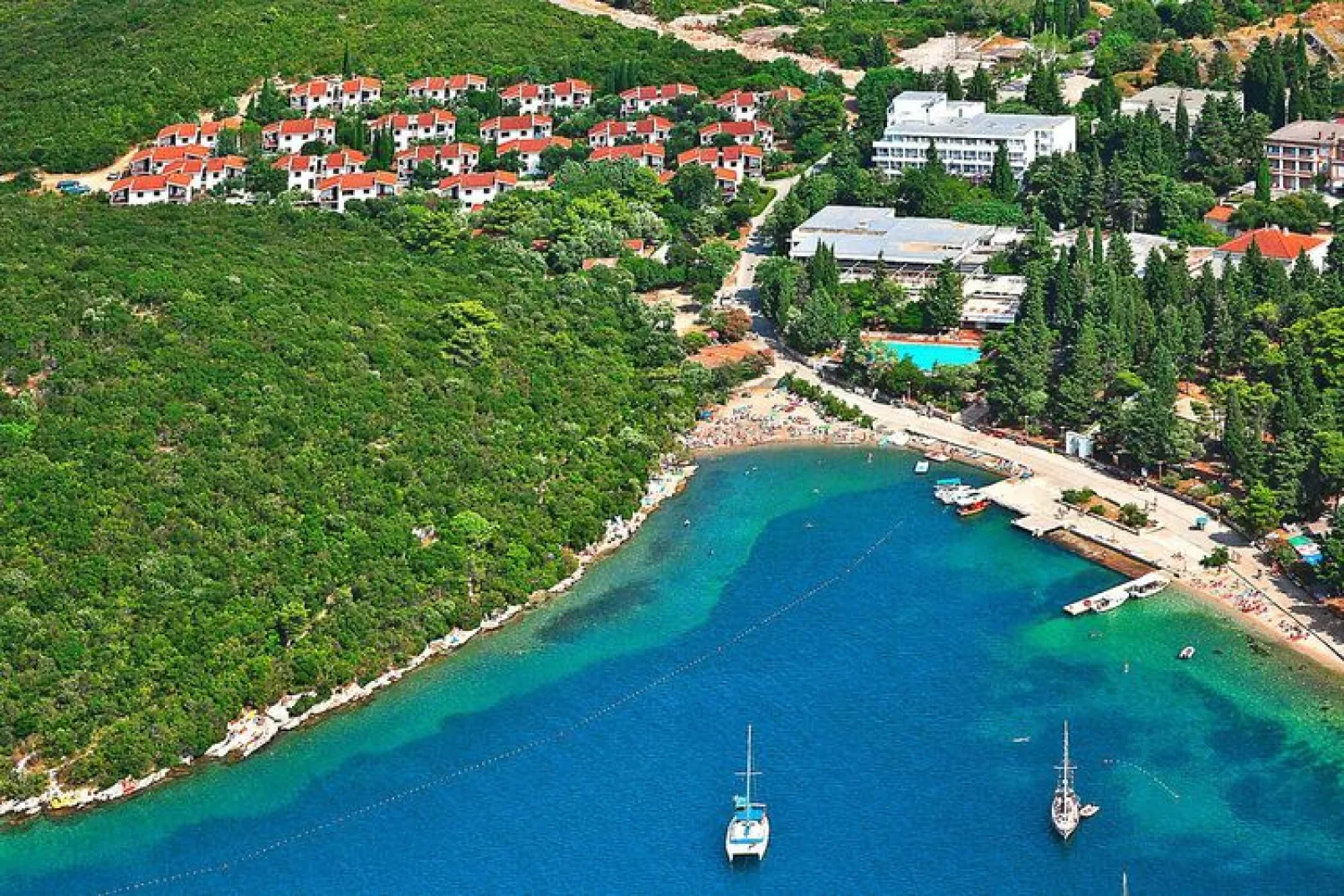 Apartments Aminess Port 9 Residence Korcula-Tip A4 Vinea-Zwembad