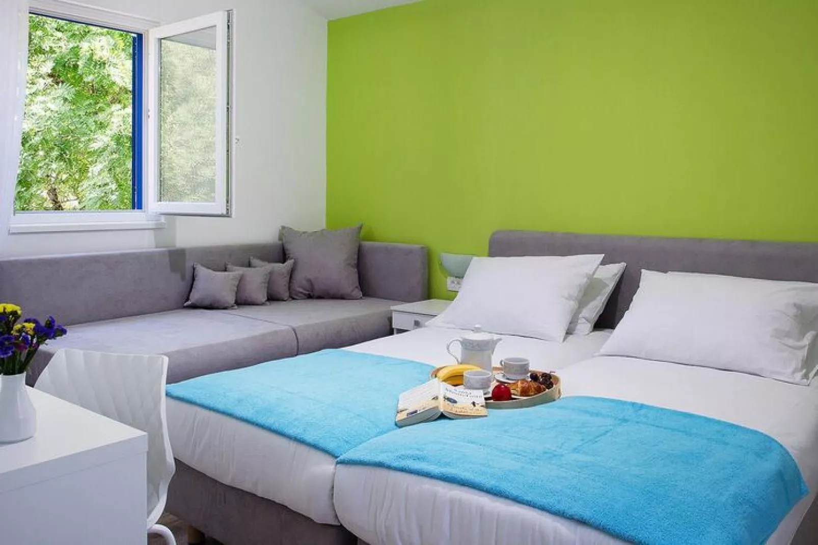 Apartments Aminess Port 9 Residence Korcula-Type C Navis-Woonkamer