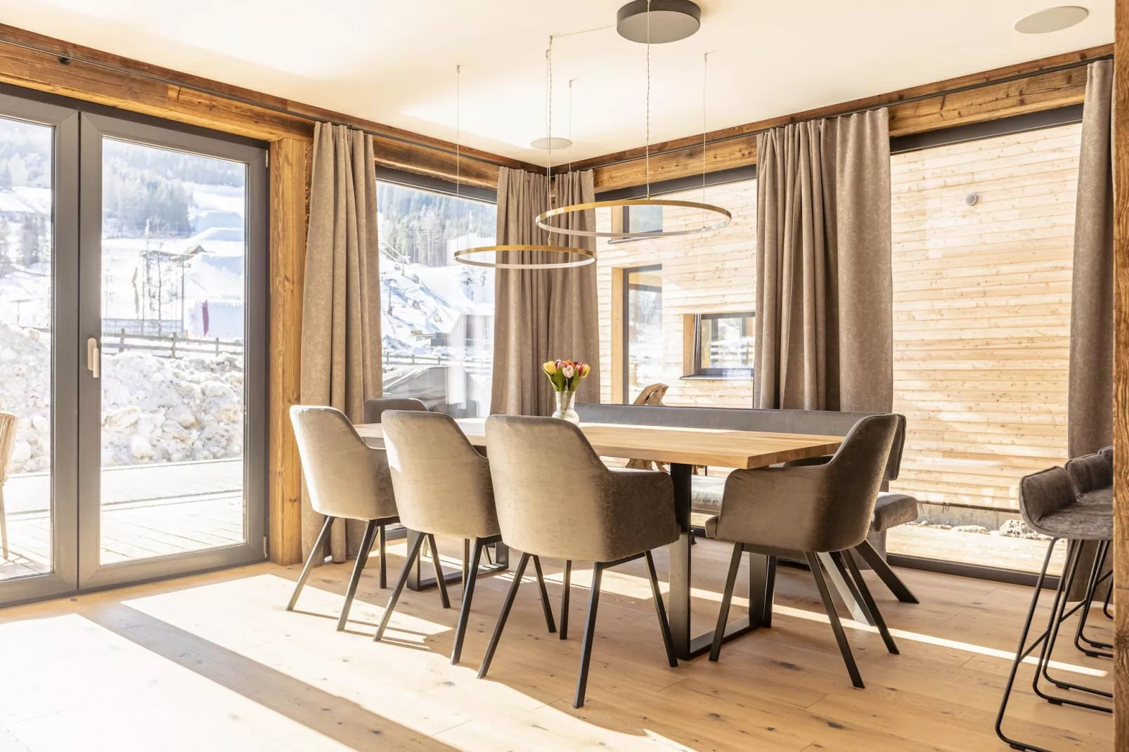 Kreischberg Pool Villen 7a-Eetkamer