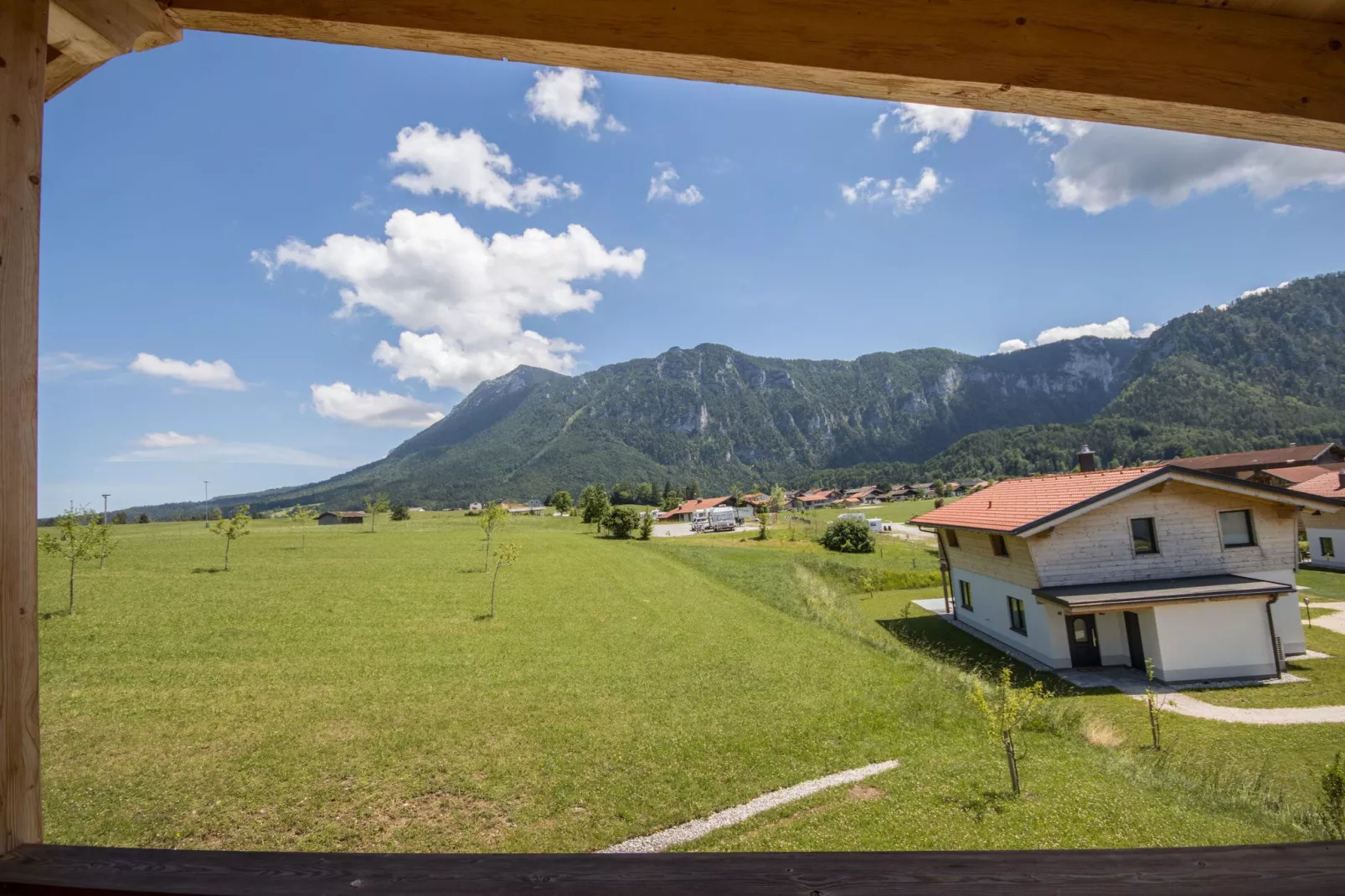 Chalet Gamsknogel Inzell-Uitzicht zomer