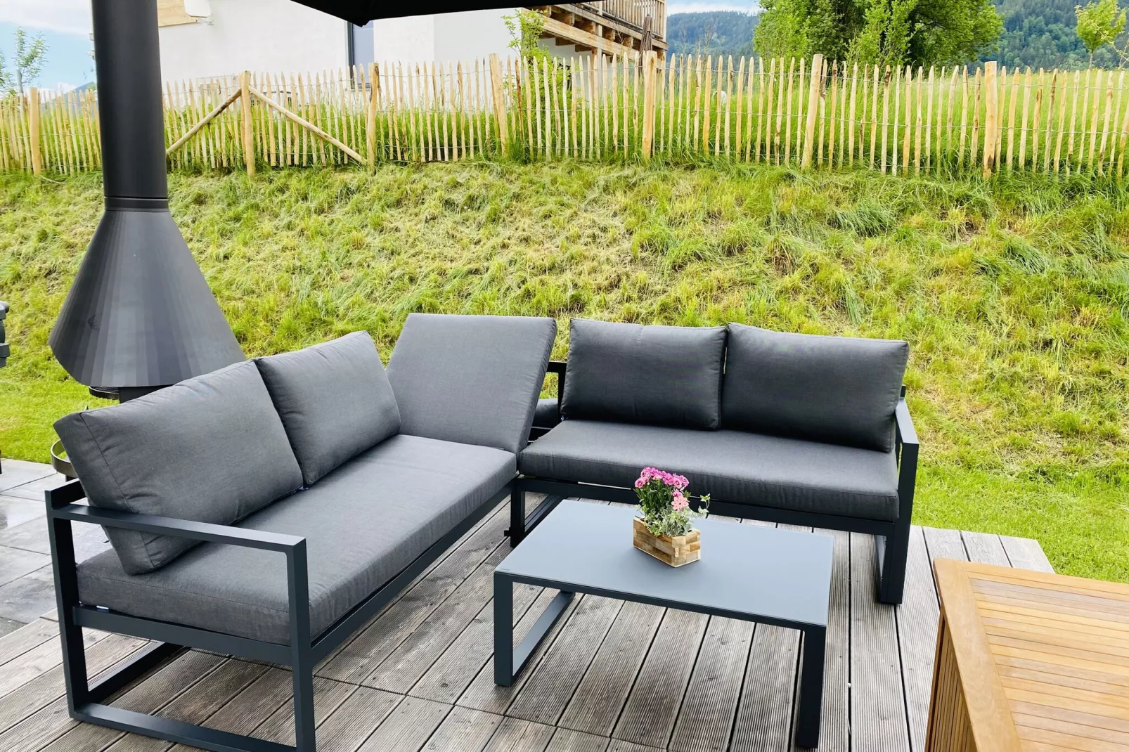 Chalet Charivari Inzell-Terrasbalkon