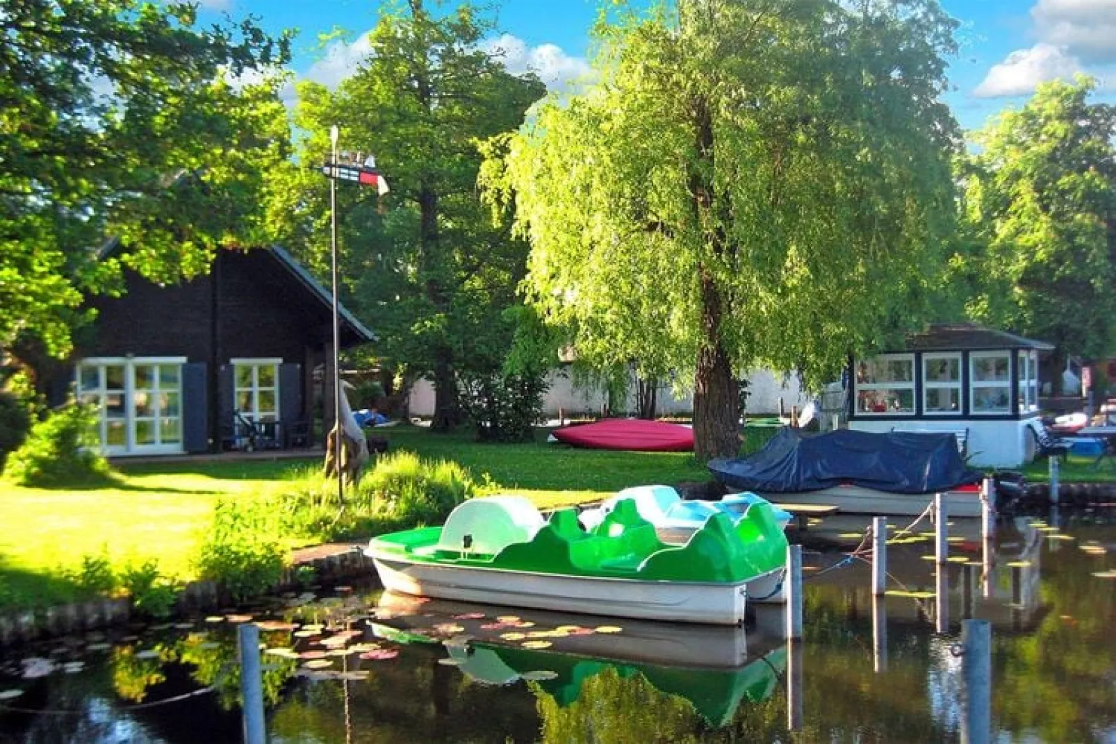 Reihenhaus am Müggelsee-Tuinen zomer