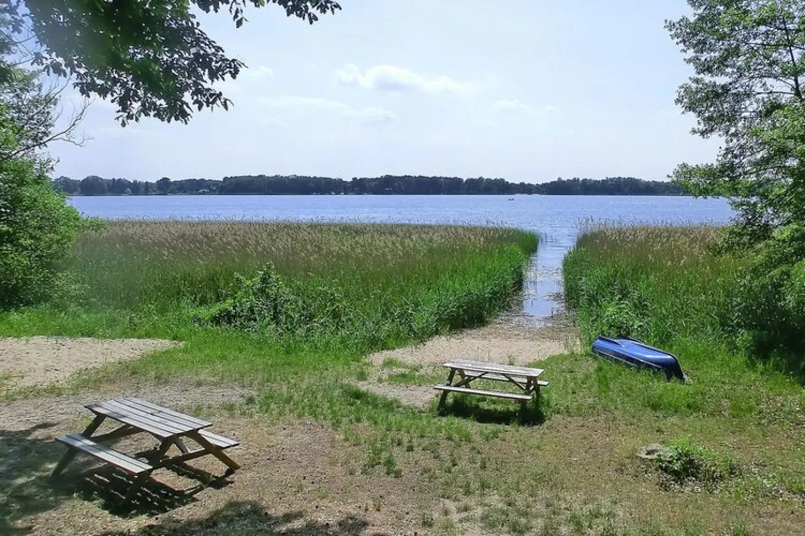Bungalow am Storkower See-Gebieden zomer 1km