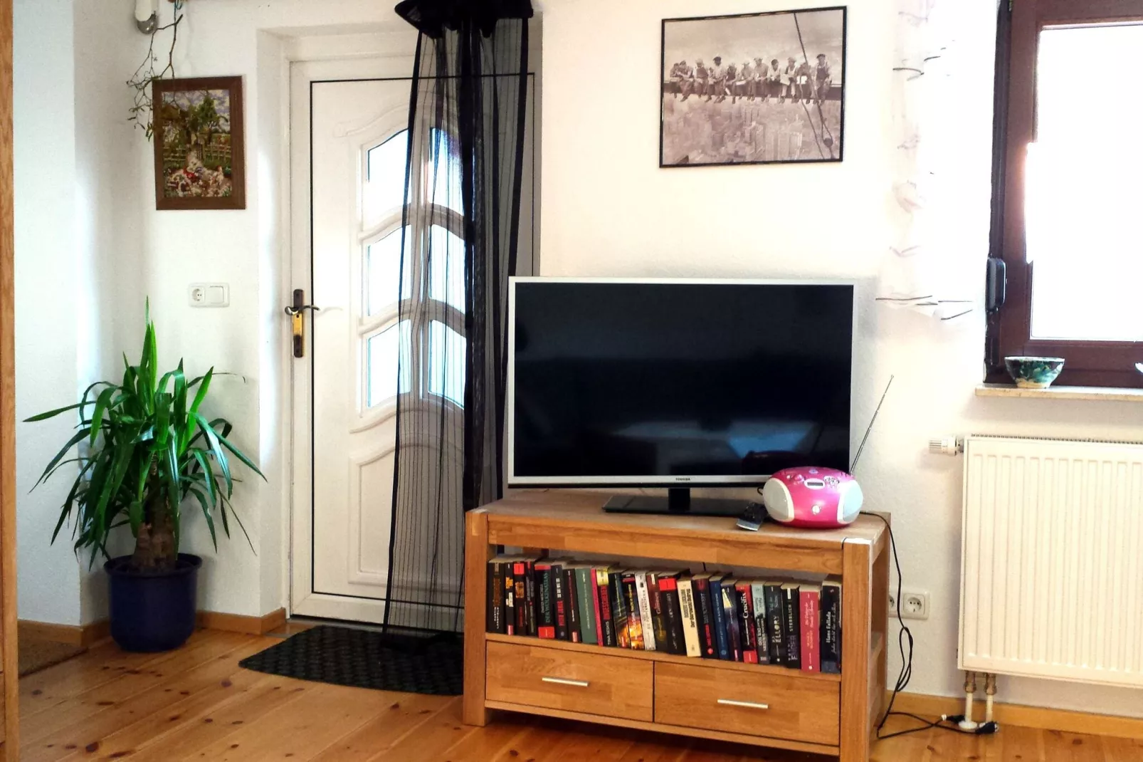 Ferienhaus Zum Storchennest-Woonkamer