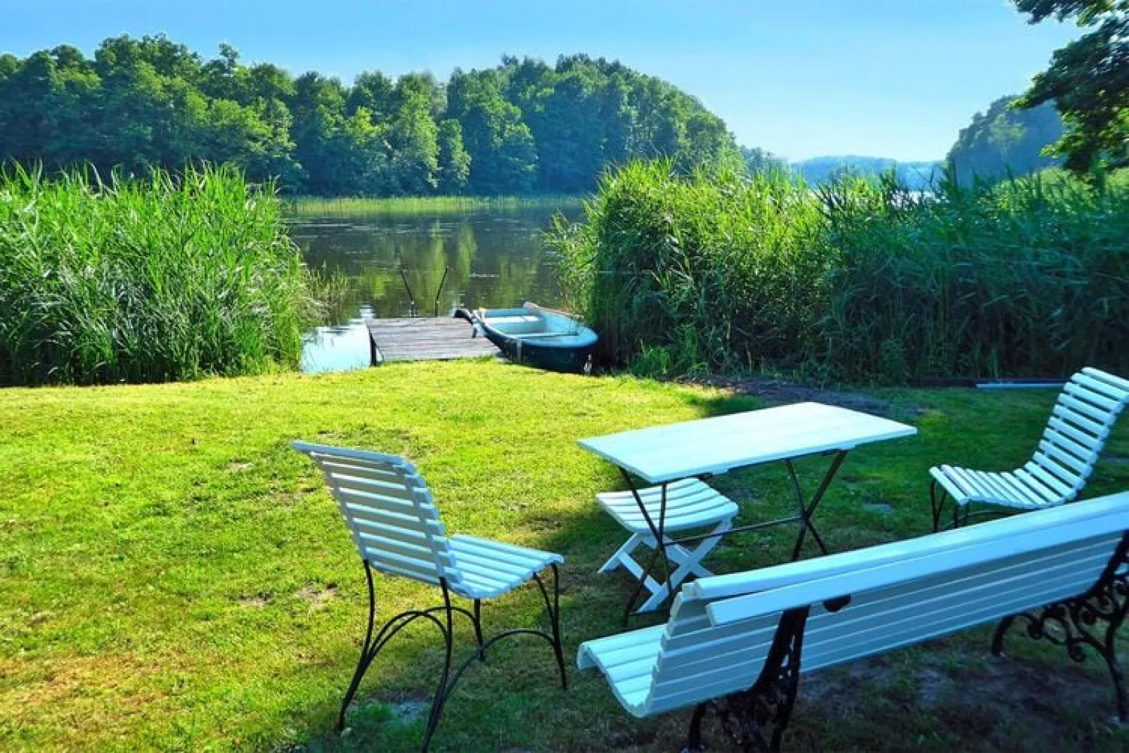 Ferienhaus Uferblick-Tuinen zomer