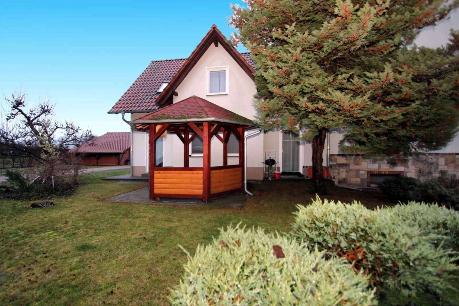 Ferienwohnung im EG in Alt Zauche-Terrasbalkon