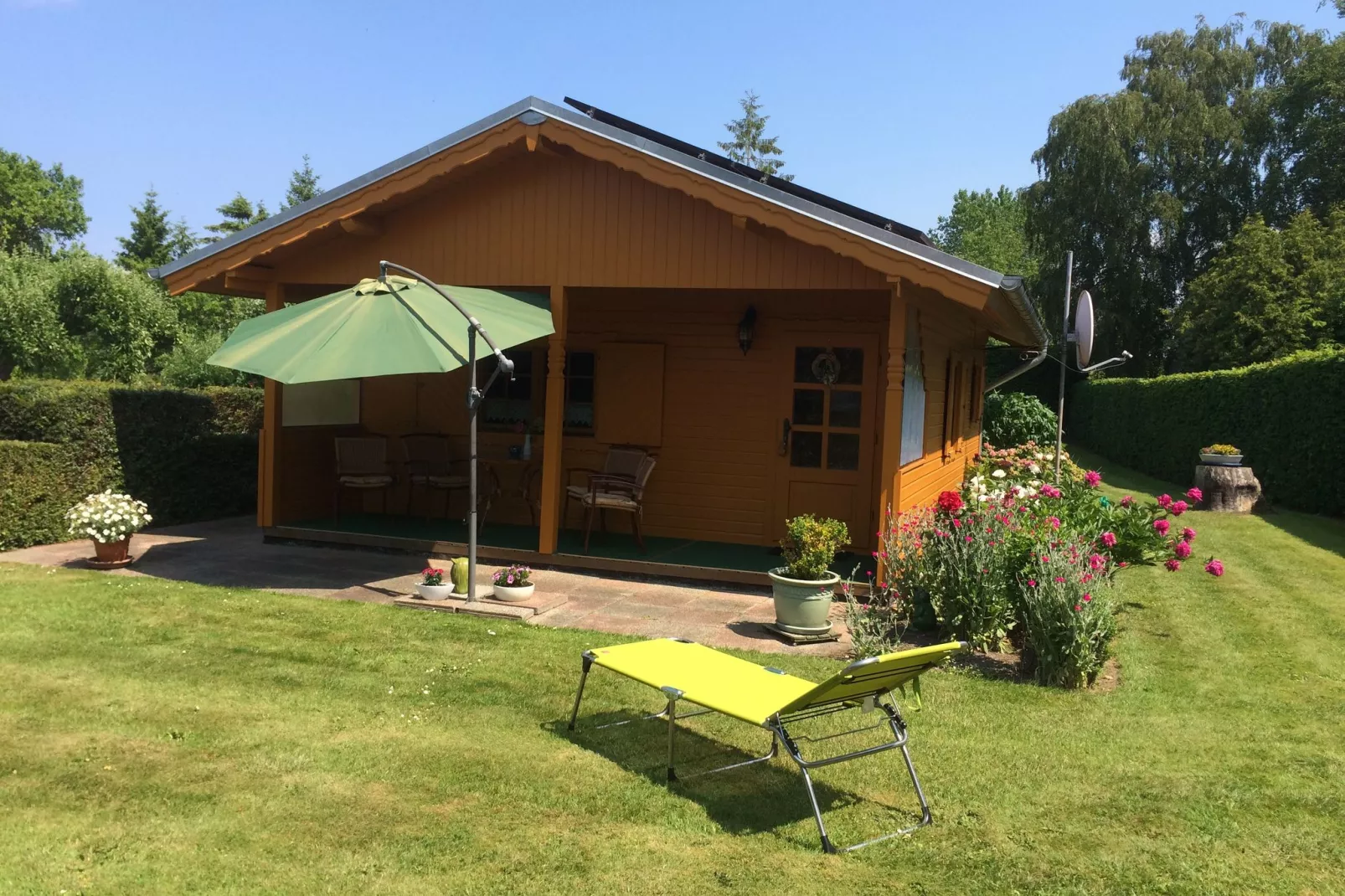 Blockhaus Zum Strande-Buitenkant zomer