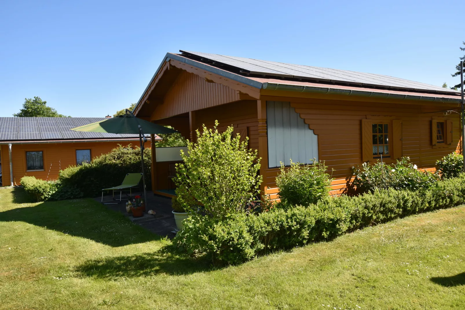 Blockhaus Zum Strande-Buitenkant zomer