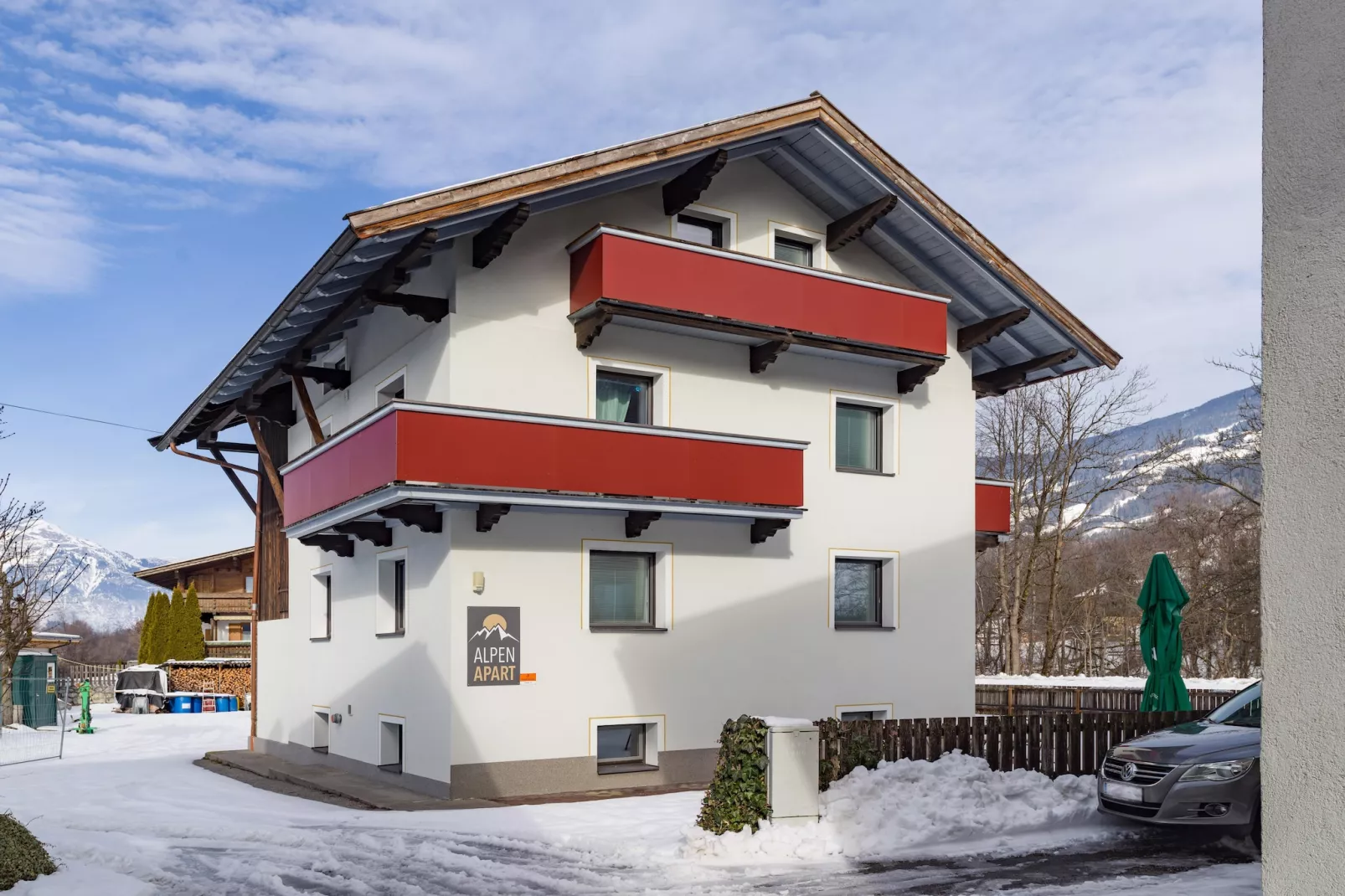Ferienhaus Alpen Apart - 6 Personen-Exterieur winter