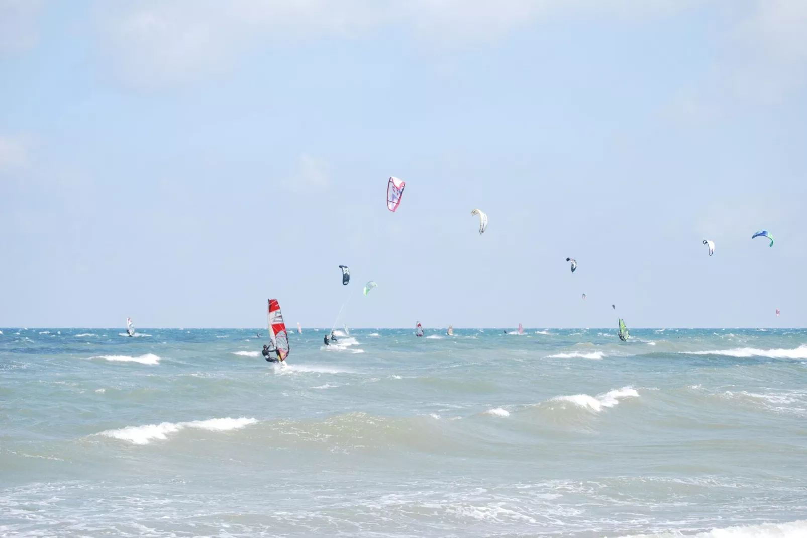 Am Strand-Gebieden zomer 1km