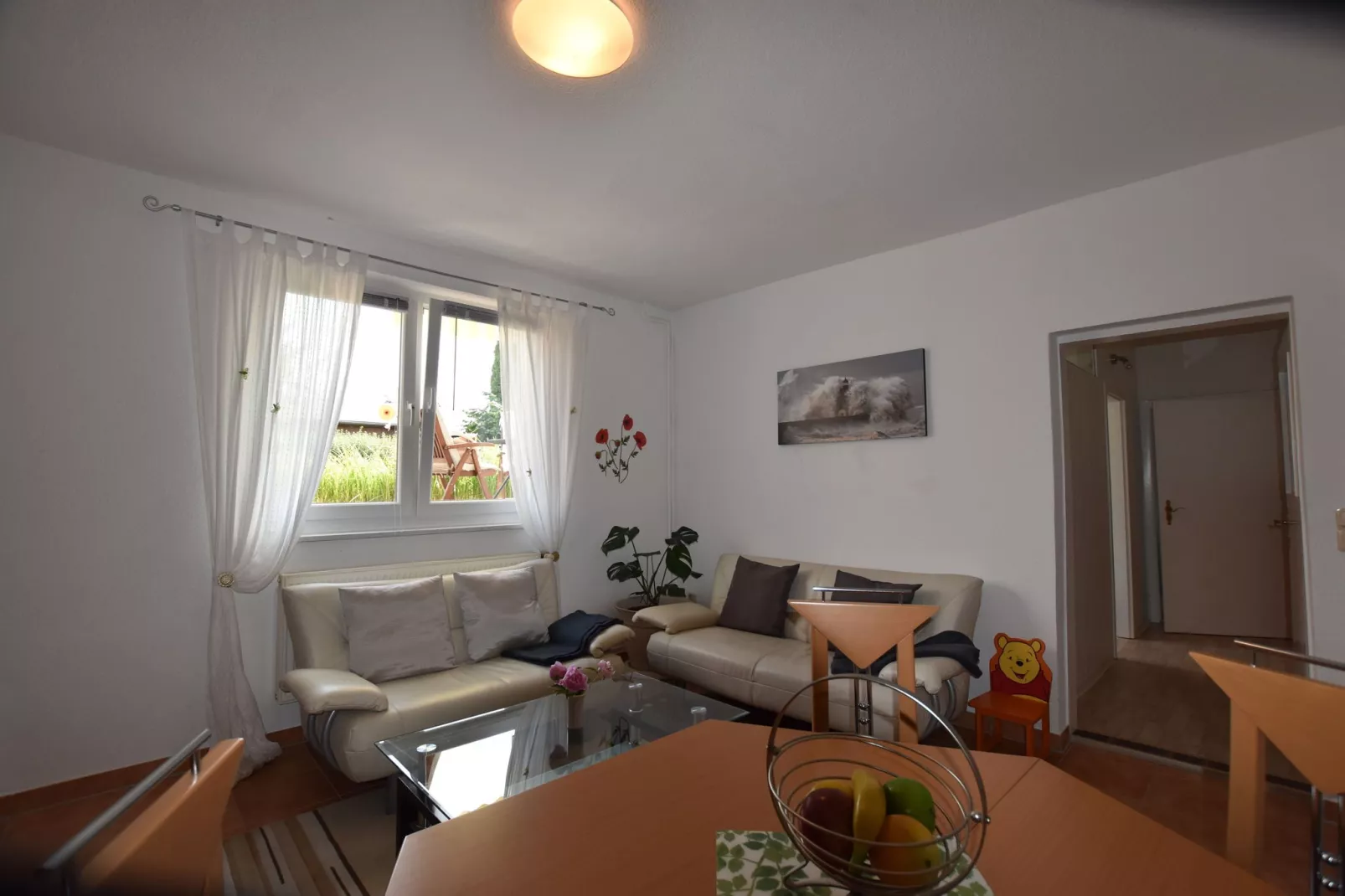 Ferienwohnung mit großem Garten-Woonkamer