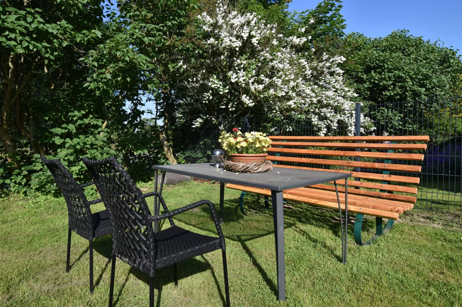 Romantische Ferienwohnung an der Ostsee mit Garten-Tuinen zomer