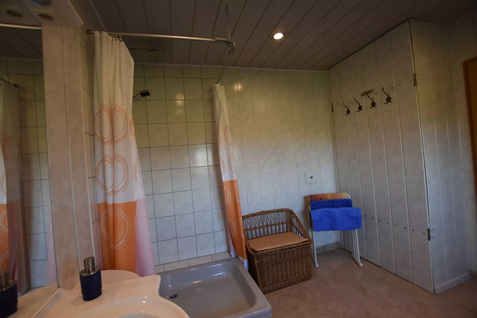 Ferienwohnung mit Feldblick-Badkamer