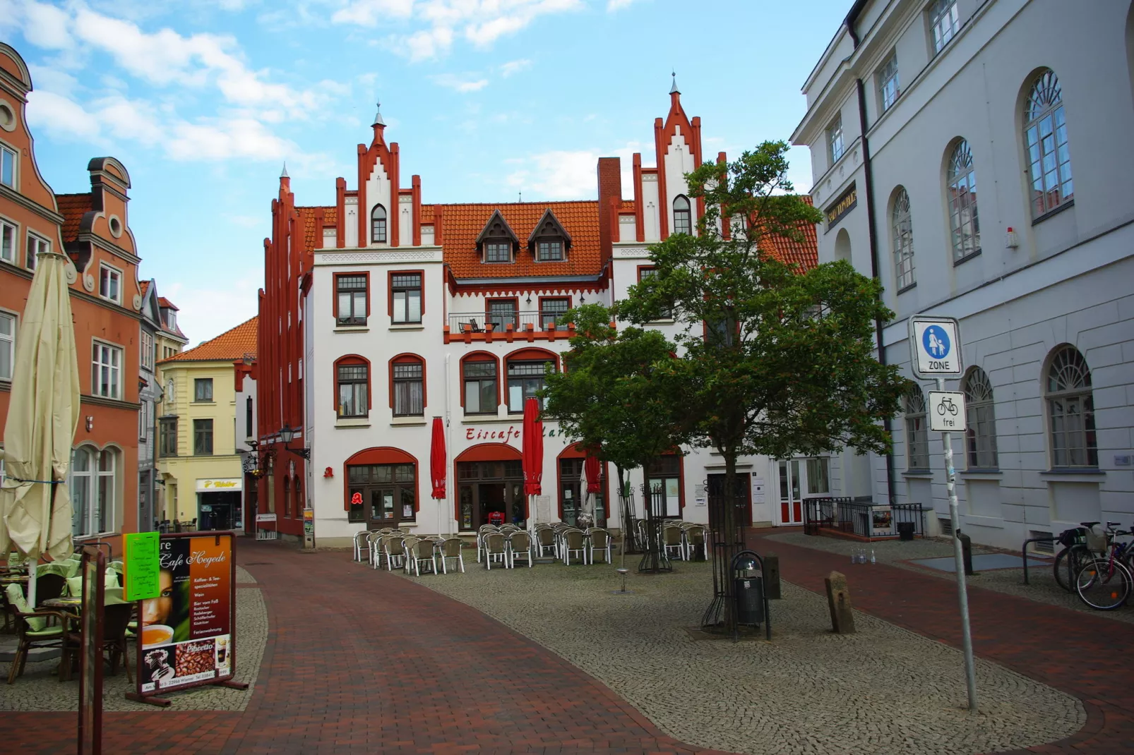 Schifferhus Altstadt-Gebieden zomer 1km