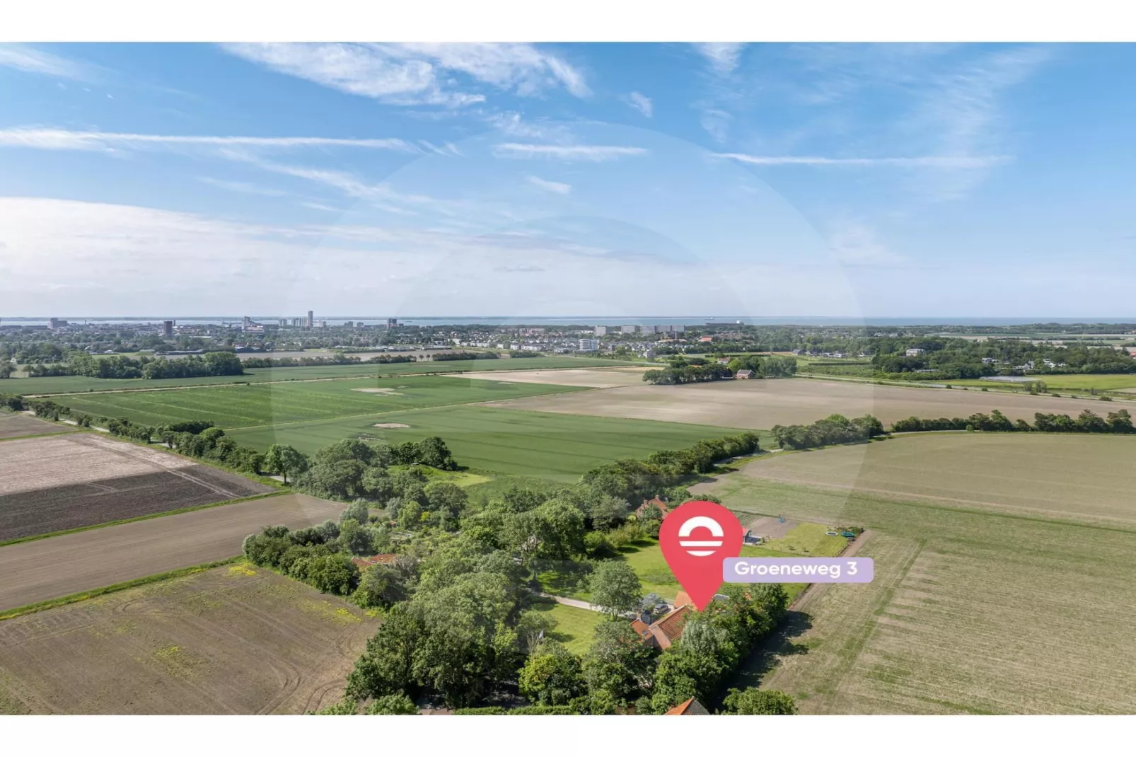 Vakantiehuis Groeneweg 3 'Jikkemien-Gebieden zomer 1km