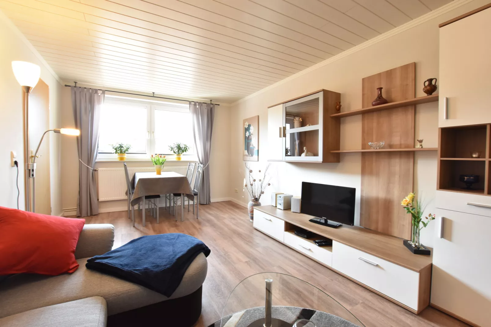 Ferienwohnung mit Terrasse im Klützer Winkel-Woonkamer