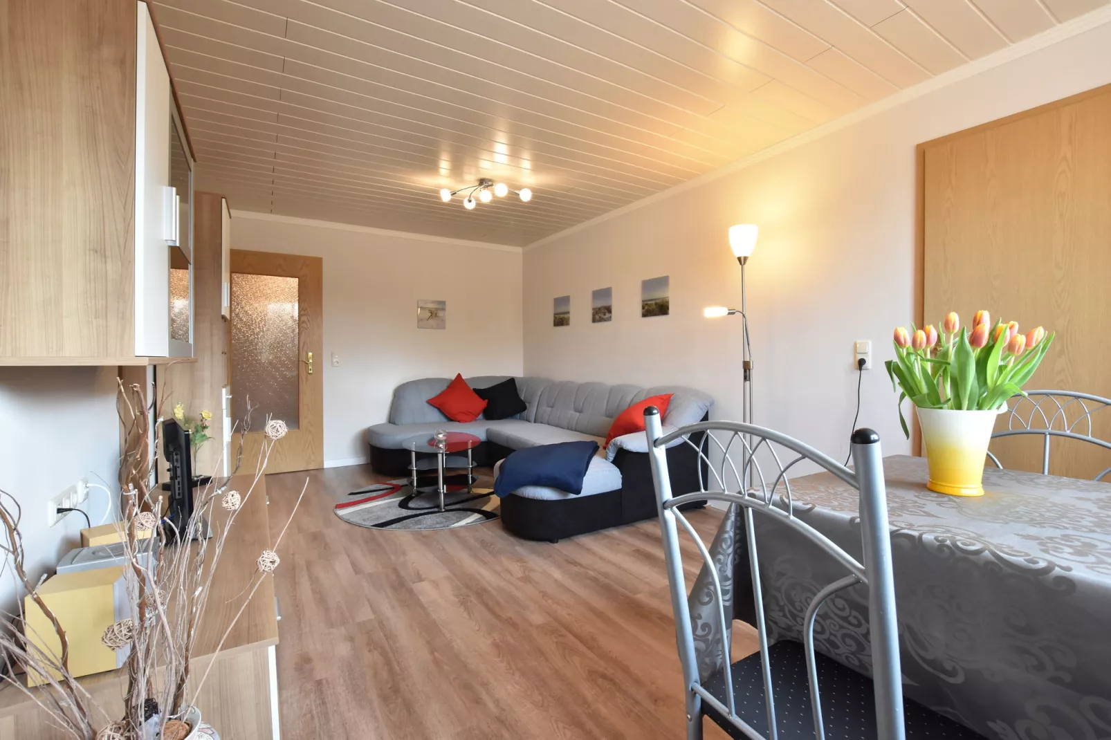 Ferienwohnung mit Terrasse im Klützer Winkel-Woonkamer