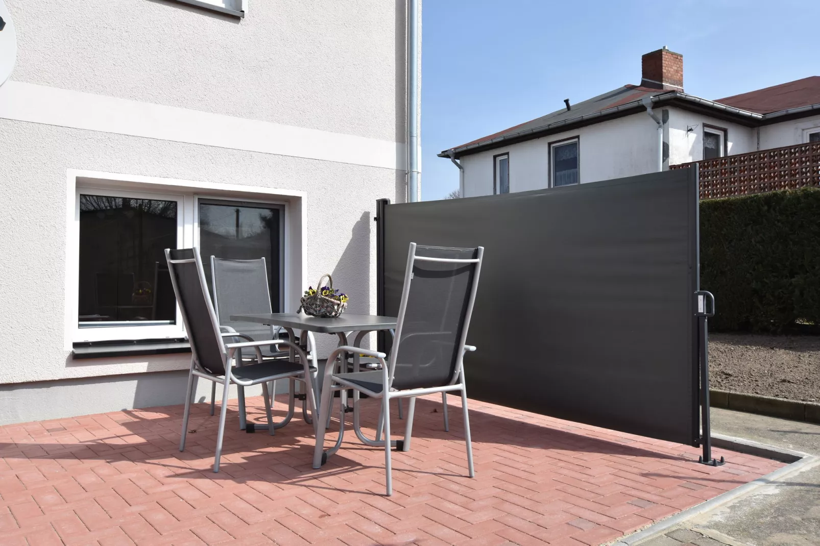 Ferienwohnung mit Terrasse im Klützer Winkel-Terrasbalkon