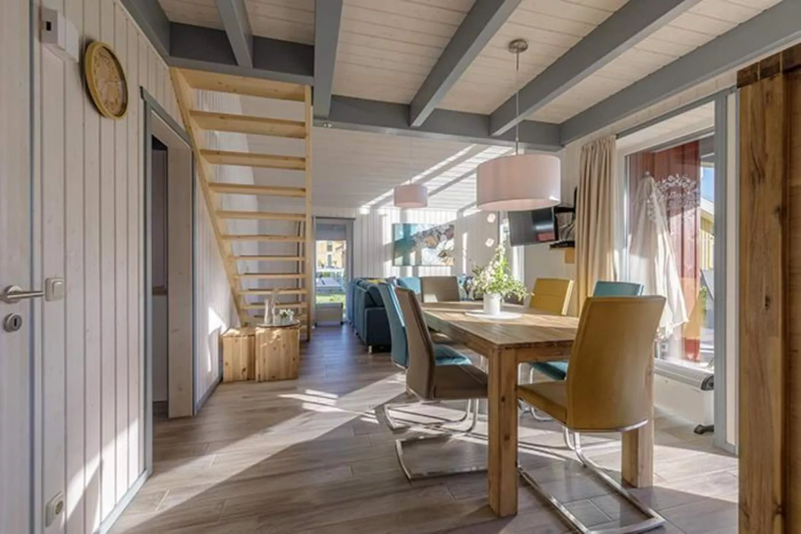 Ferienhaus Seeschwalbe-Classic 90 qm 74a-Woonkamer