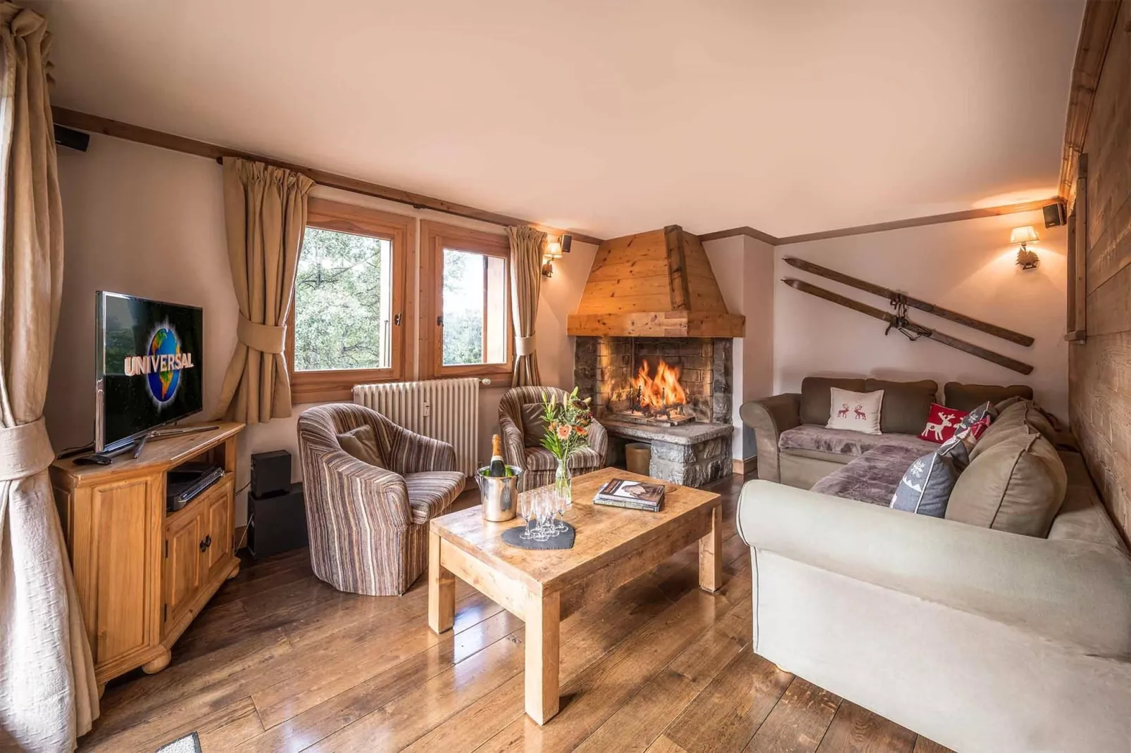 Chalet Silvana-Woonkamer