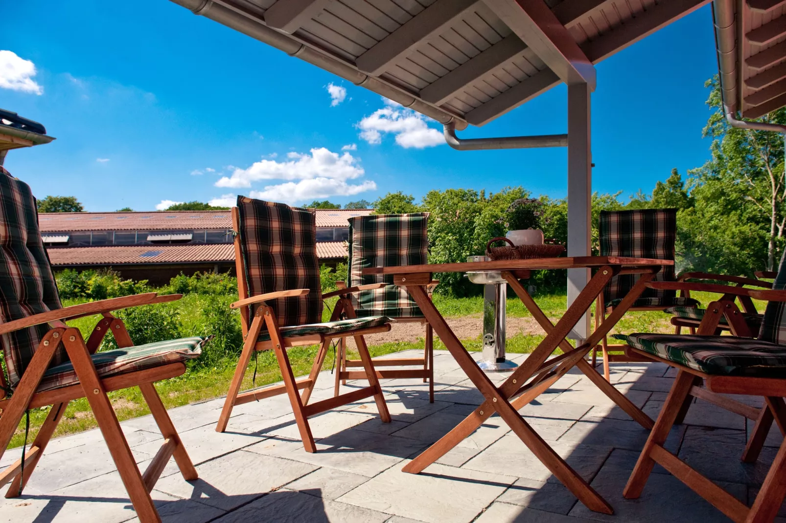 Ferienhaus ROD am Reiterhof-Terrasbalkon