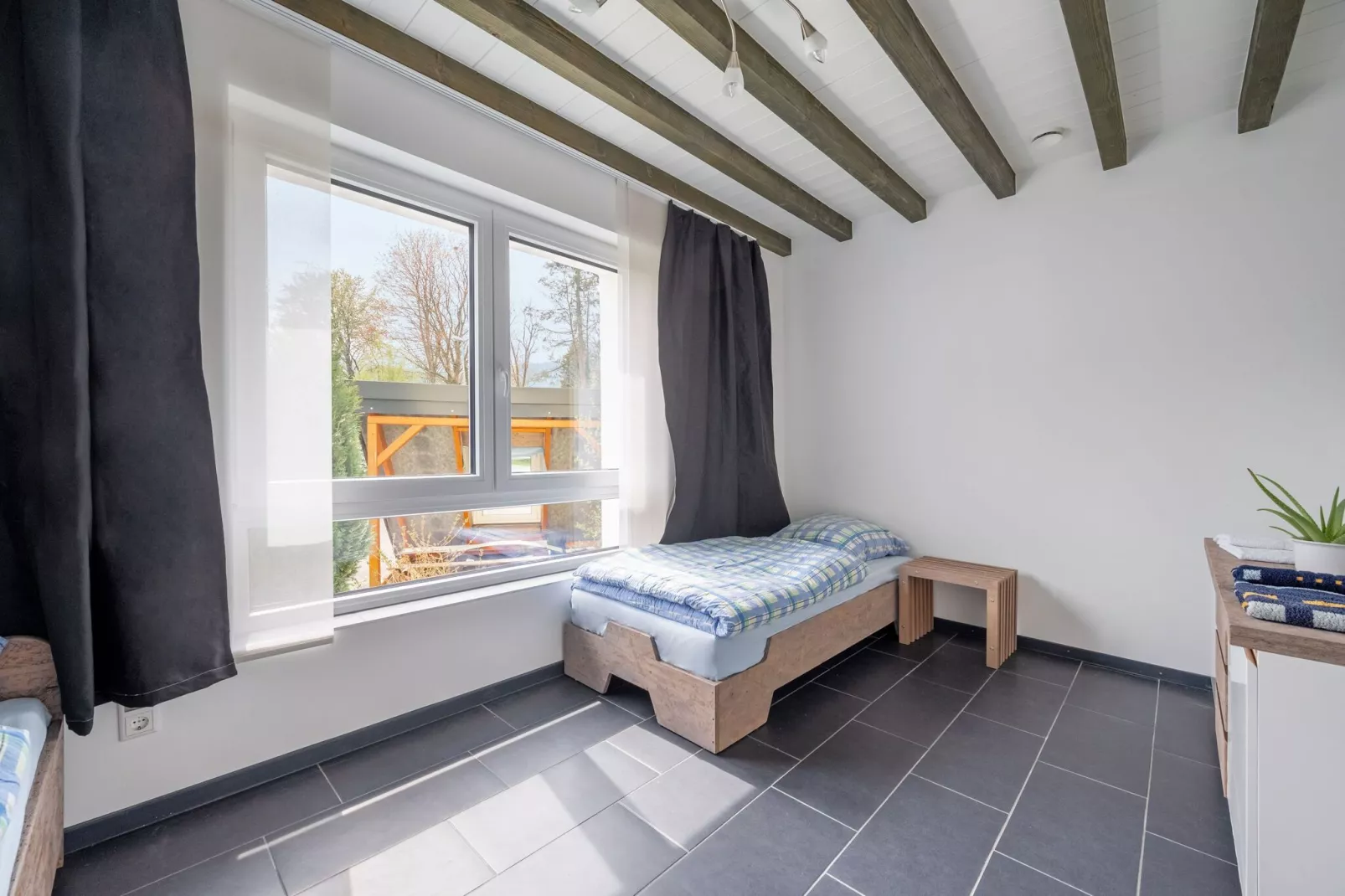 Green Buildings Ferienwohnung Herscheid-Sauerland-Slaapkamer