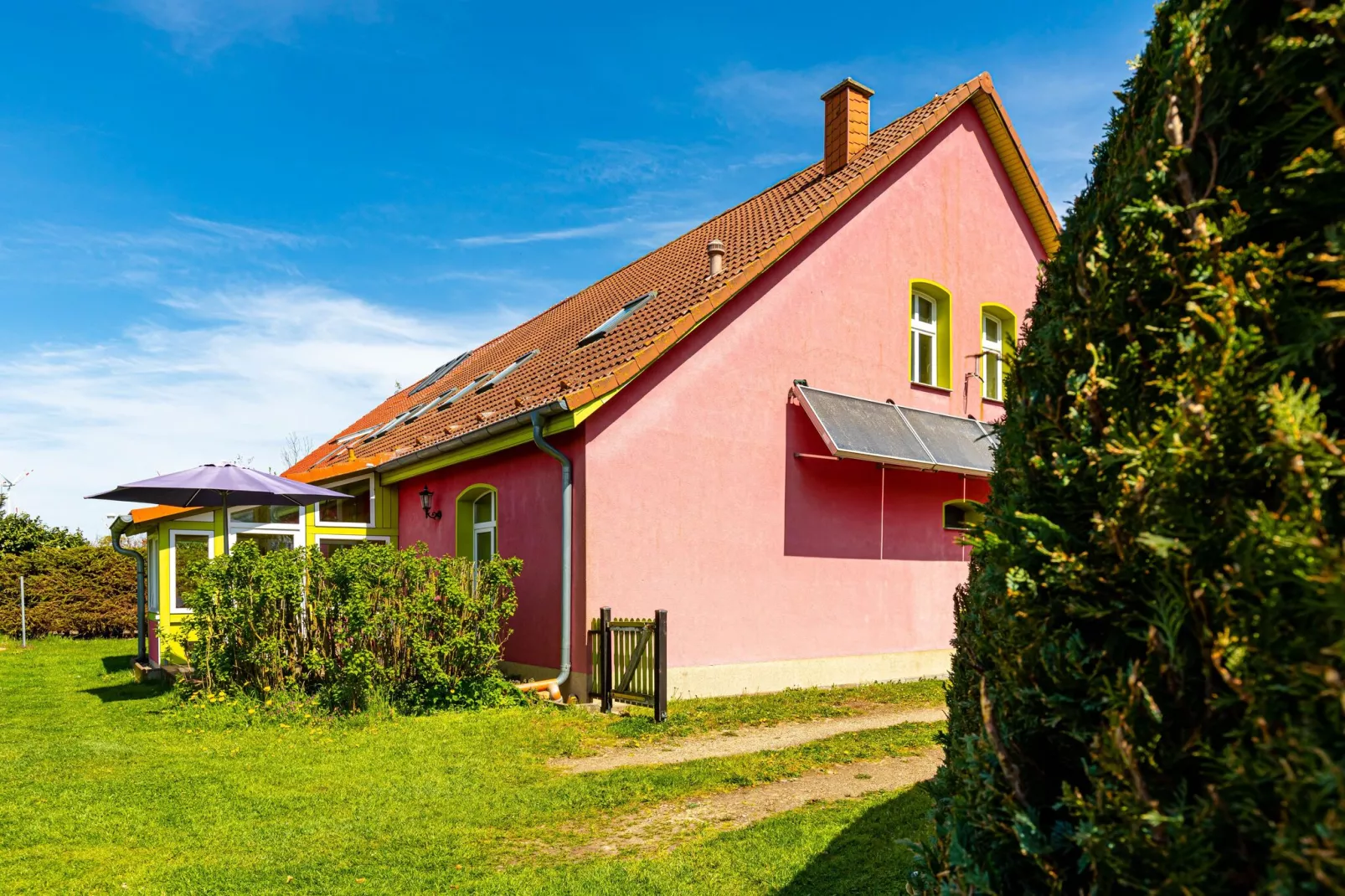 Ferienwohnung Altentreptow-Buitenkant zomer