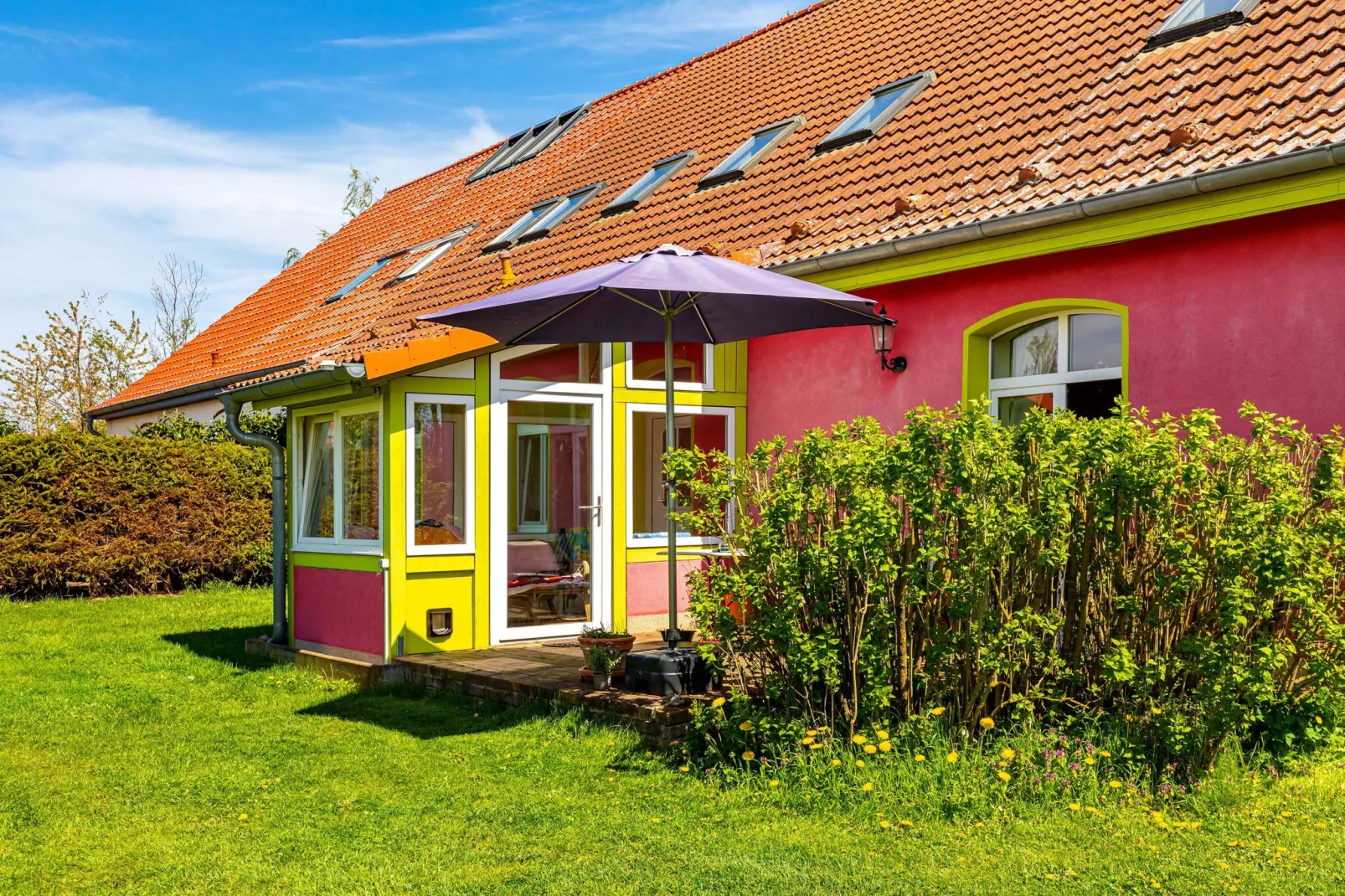 Ferienwohnung Altentreptow-Buitenkant zomer