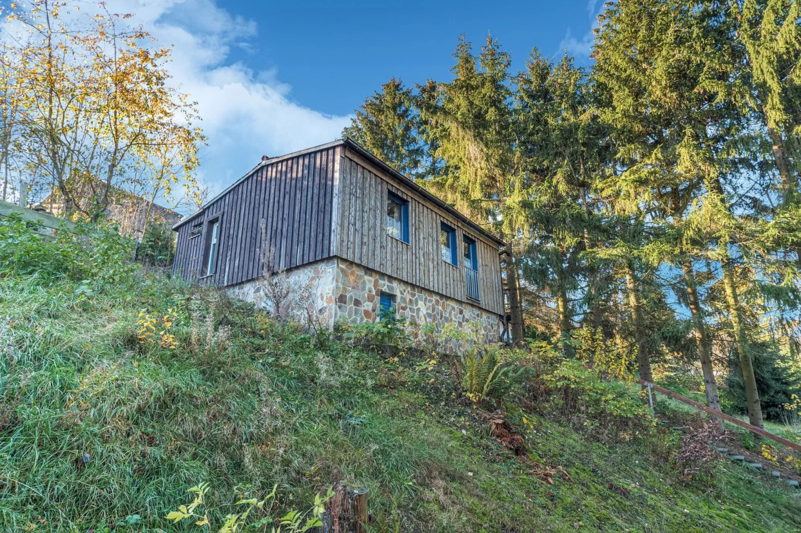 Vakantiehuis in Güntersberge met privé terras-Buitenkant zomer