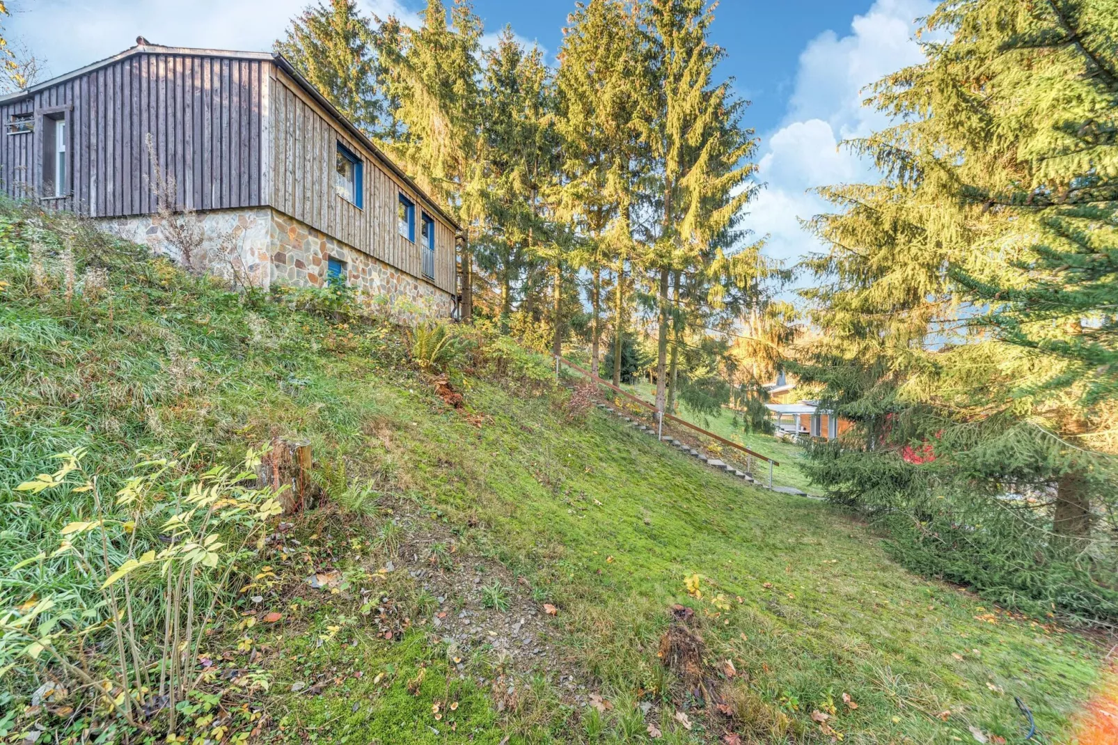 Vakantiehuis in Güntersberge met privé terras-Tuinen zomer