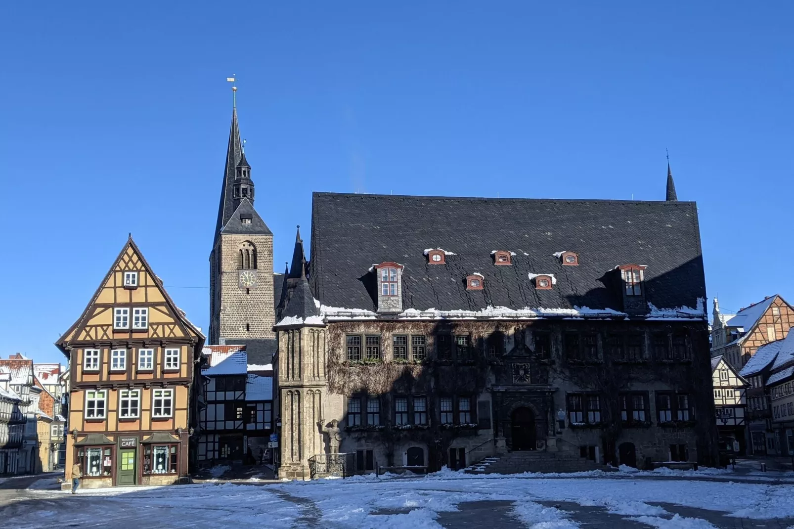 Ferienhaus Ballenstedt-Gebied winter 20km