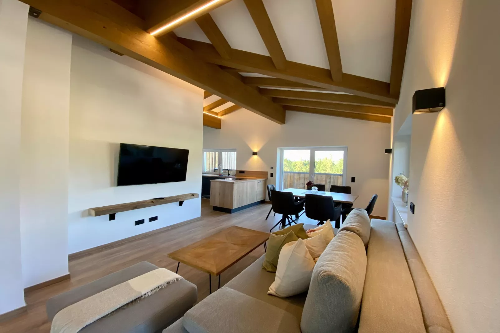 Penthouse "Voll-Bartl" 5-6 Personen-Woonkamer