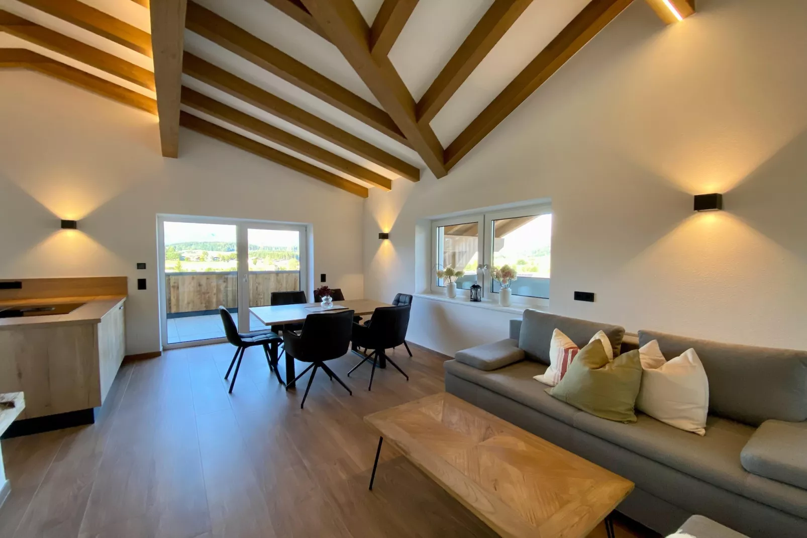 Penthouse "Voll-Bartl" 5-6 Personen-Woonkamer