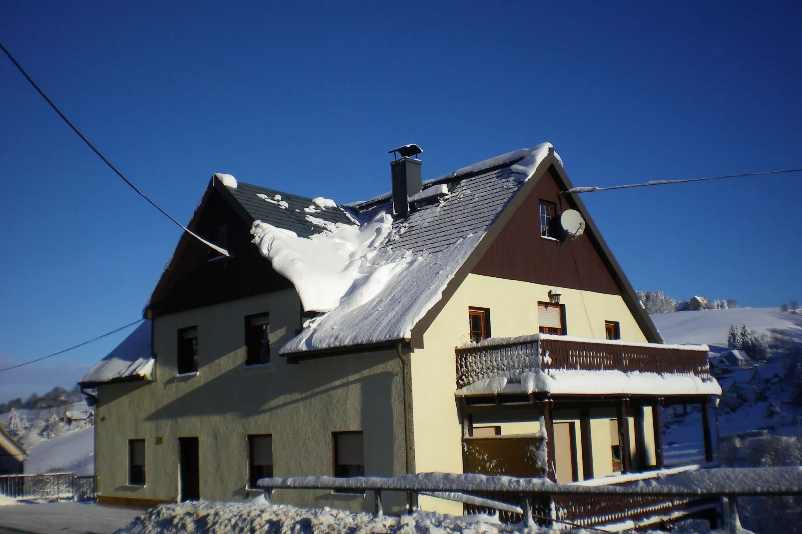 Im Erzgebirge-Exterieur winter