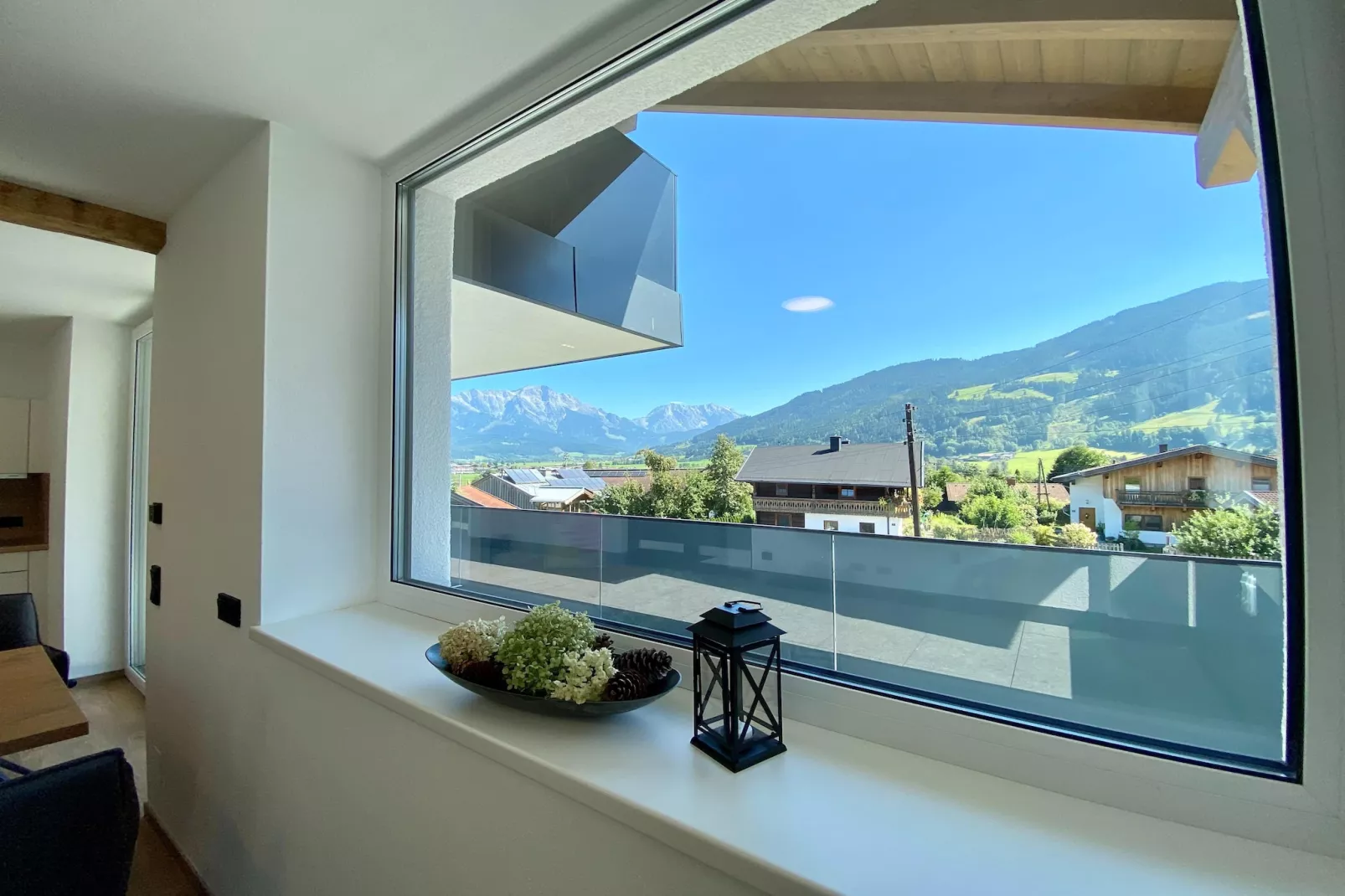 Appartement "Schnauz-Bartl" 1-2 Personen-Uitzicht zomer