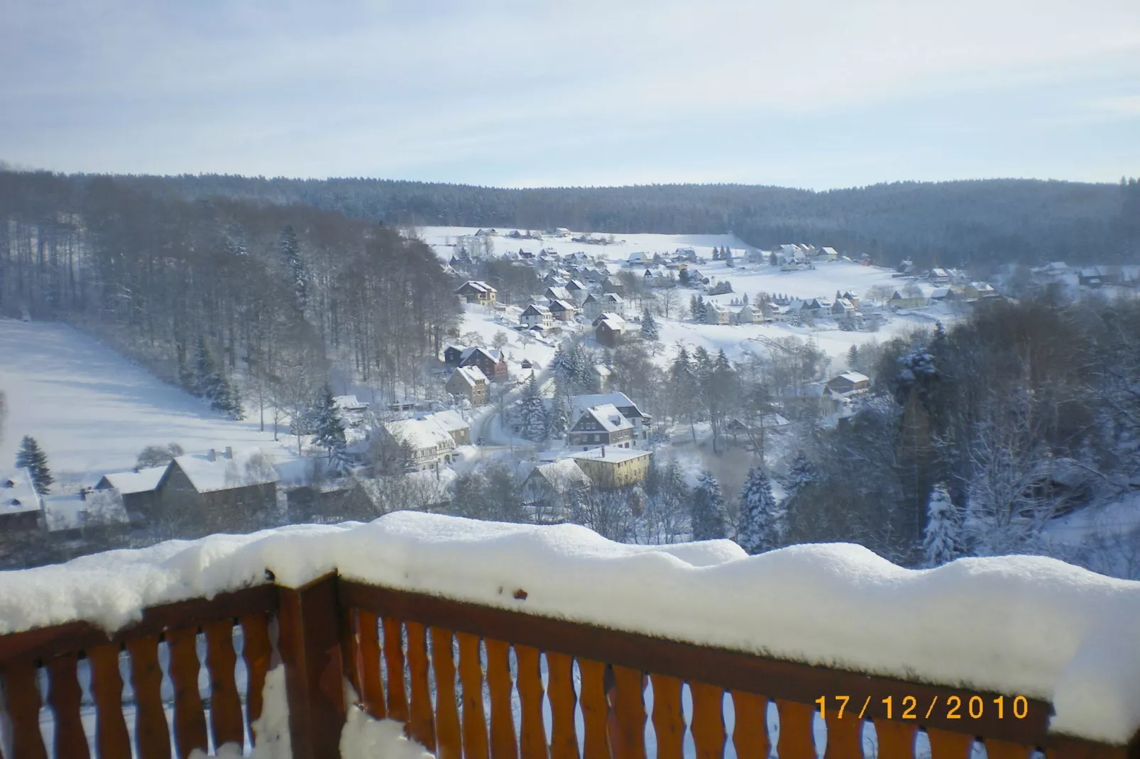 Im Erzgebirge-Uitzicht winter