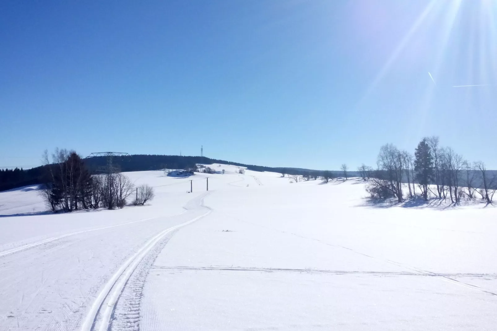 Im Erzgebirge-Gebied winter 5km