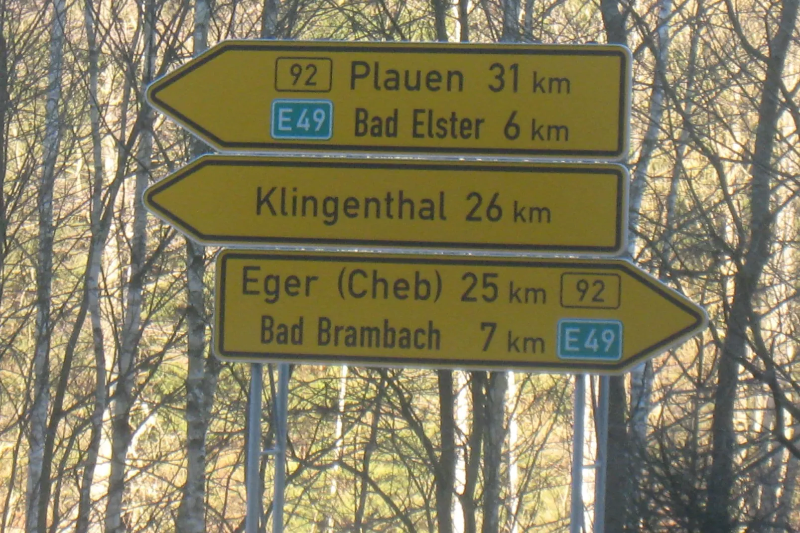 Bad Elster-Gebieden zomer 20km