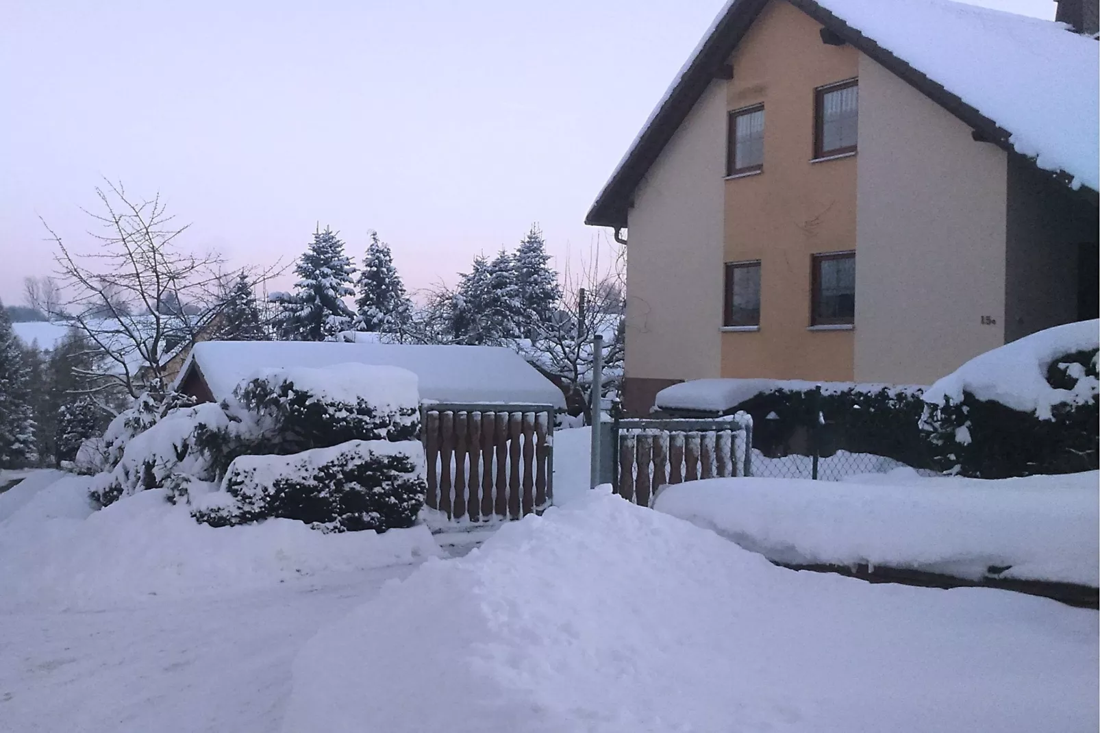 Im Erzgebirge-Exterieur winter