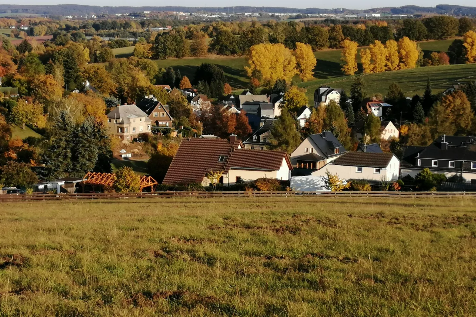 Im Erzgebirge-Gebieden zomer 1km